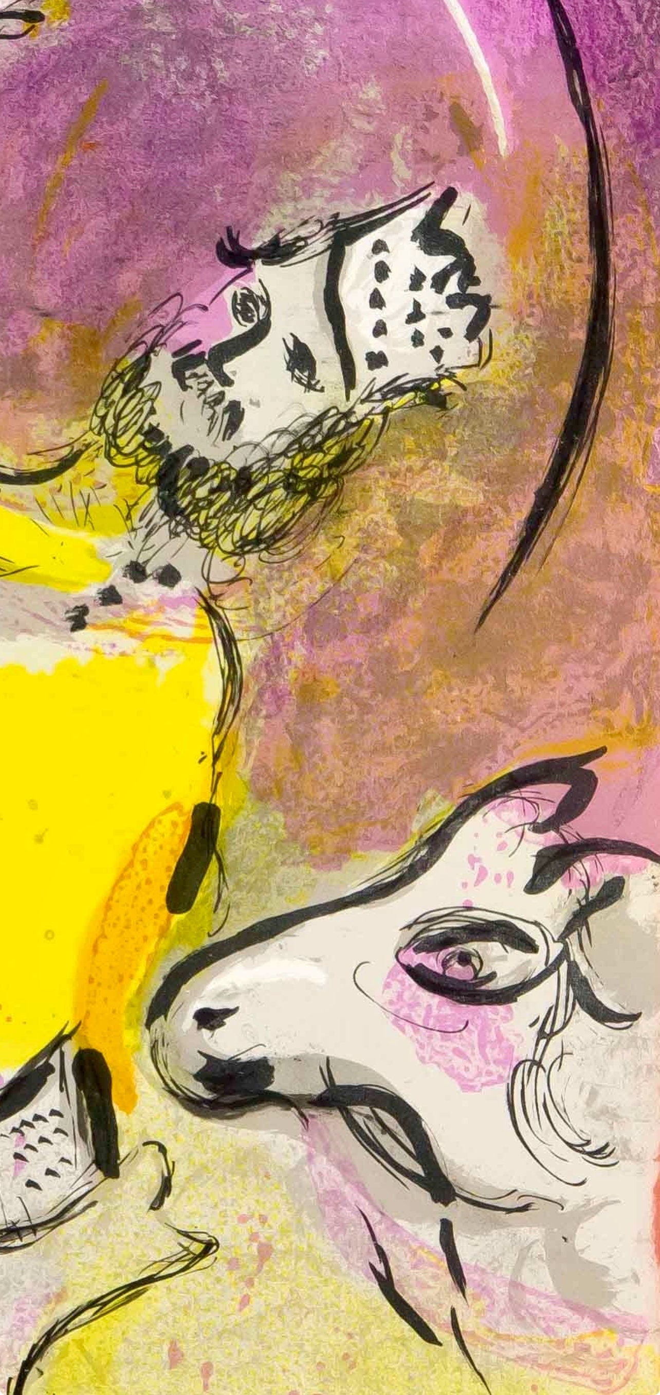 Marc Chagall, Solomon (Mourlot 117-46; Cramer 25), Drawings from the Bible by Marc Chagall, Verve: Revue, Limited Edition Lithograph