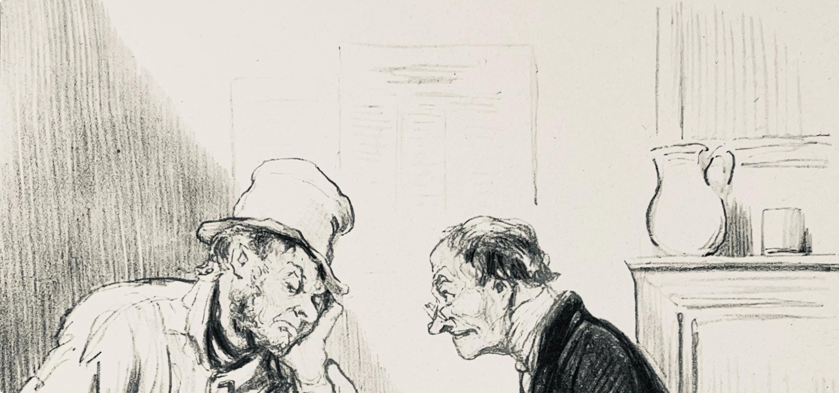 Honoré Daumier, Composition, Honoré Daumier, Law and Justice, Limited Edition Lithograph