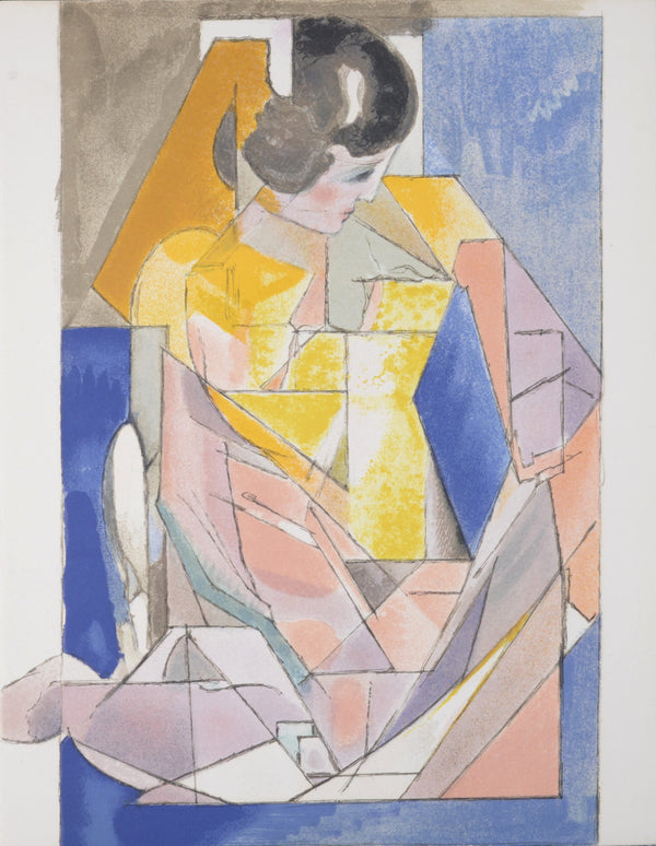 Jacques Villon, Portrait d'une jeune fille, Souvenirs et portraits d'artistes, Limited Edition Lithograph