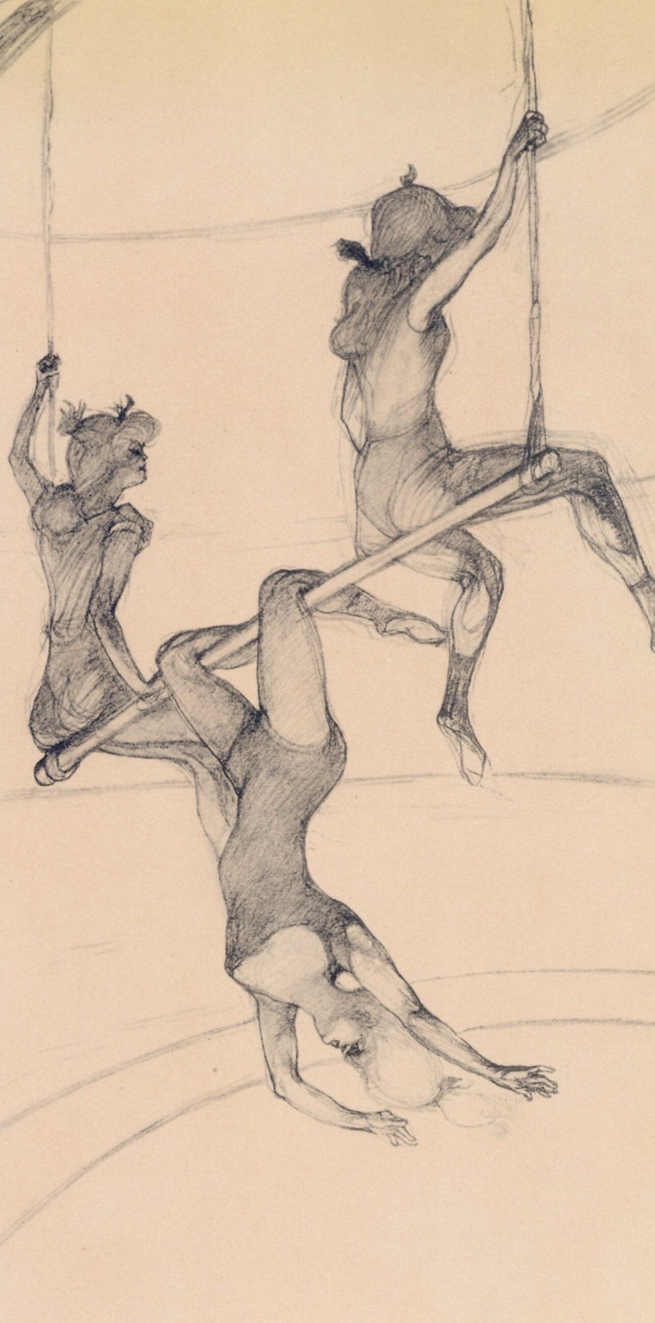 Henri de Toulouse-Lautrec, Le trapeze volant, The Circus by Toulouse-Lautrec, Limited Edition Lithograph