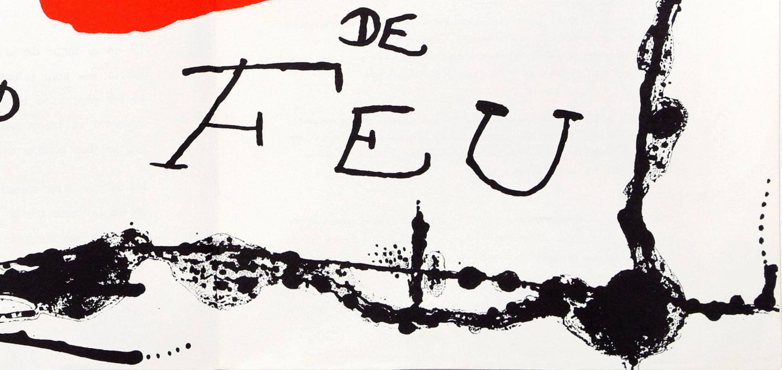 Joan Miró, Composition (Cramer 34; Mourlot 224), Derrière le miroir, Limited Edition Lithograph