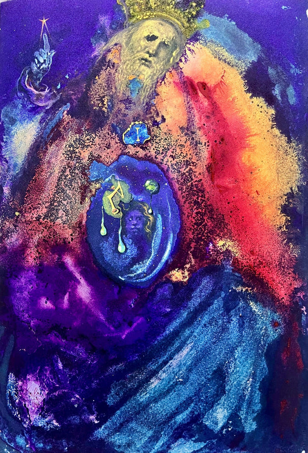 Salvador Dali, Composition (Michler/Löpsinger 1600; Field 69-3), Biblia Sacra, Limited Edition Lithograph