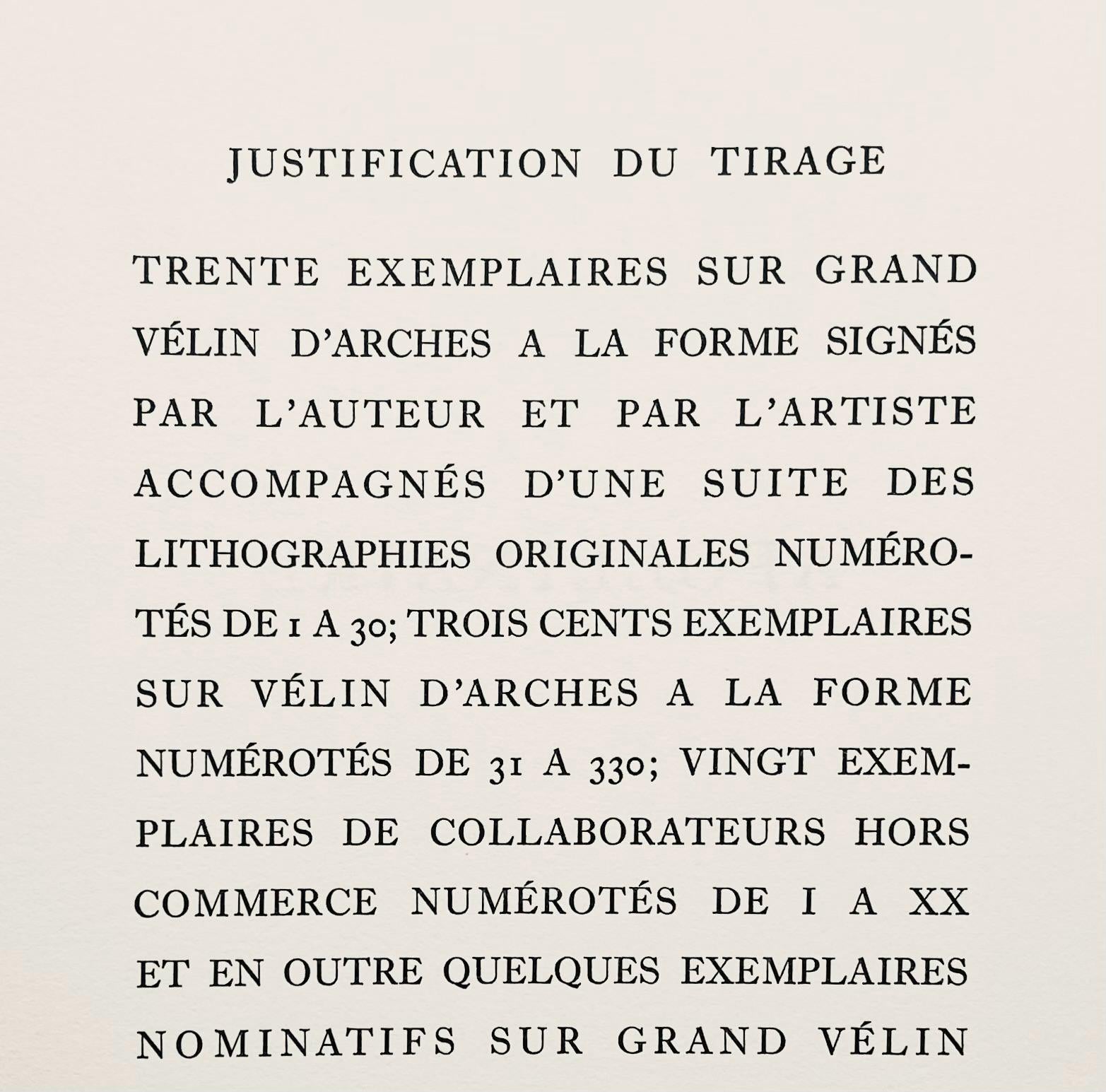 Henri Matisse, Composition (Duthuit 31), Apollinaire, Limited Edition Lithograph
