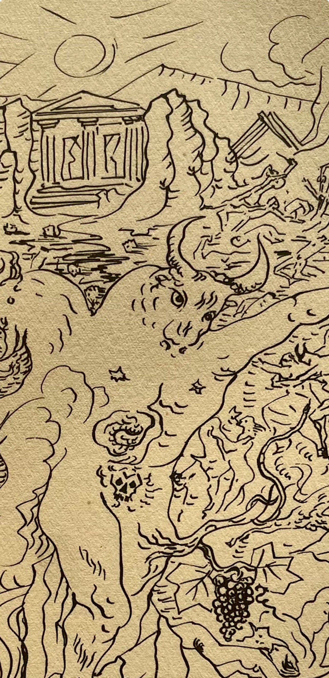 André Masson, La Grèce tragique, Masson Dessins, Limited Edition Lithograph