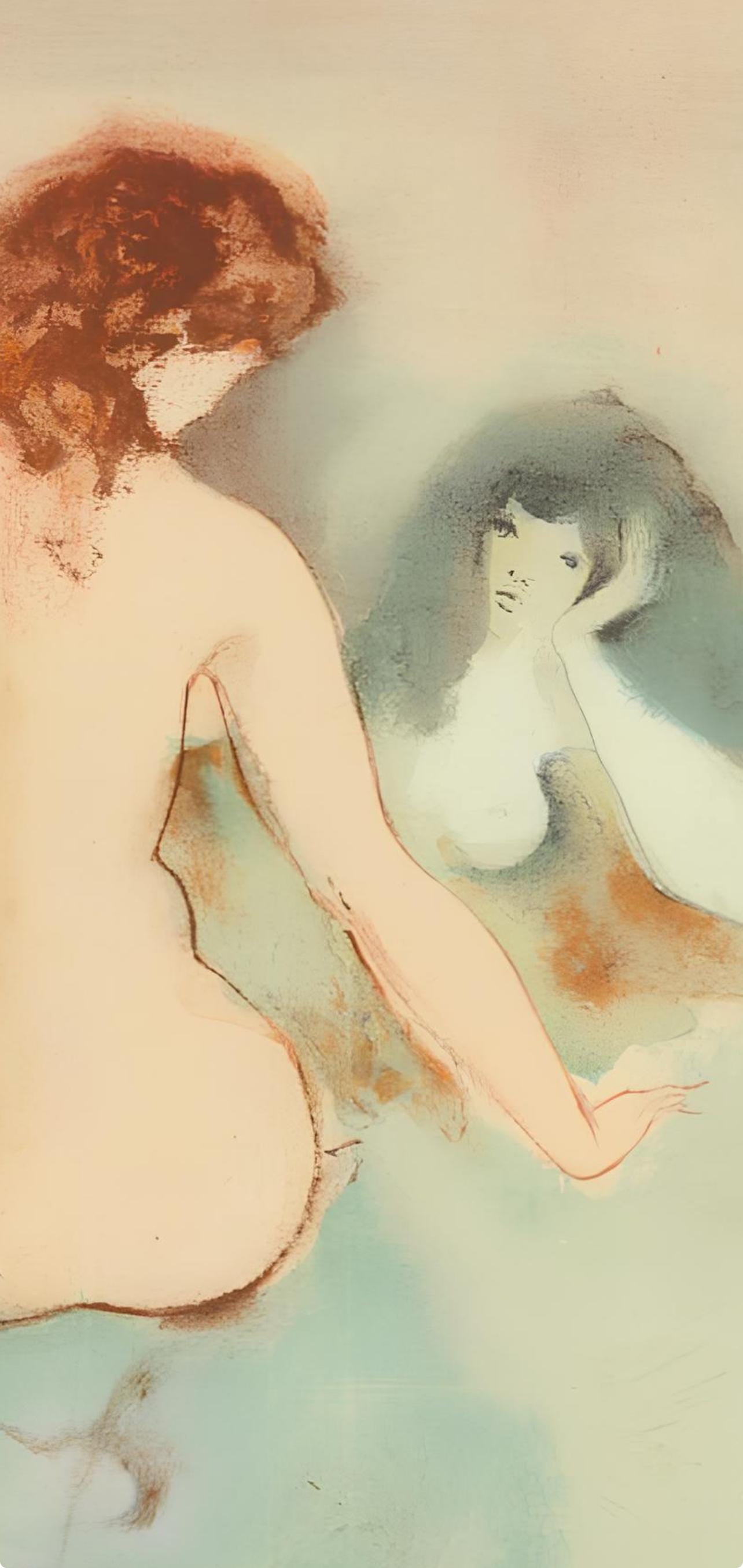 Léonor Fini, Composition, Parallèlement, Limited Edition Lithograph