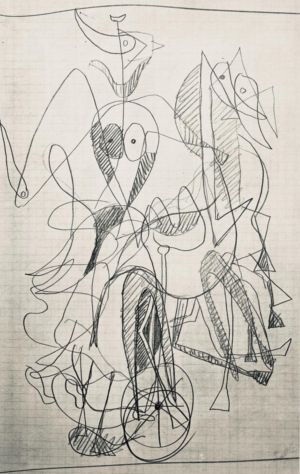 Georges Braque, Composition (Vallier 23), Hesiode, Théogonie, Derrière le miroir, Limited Edition Lithograph