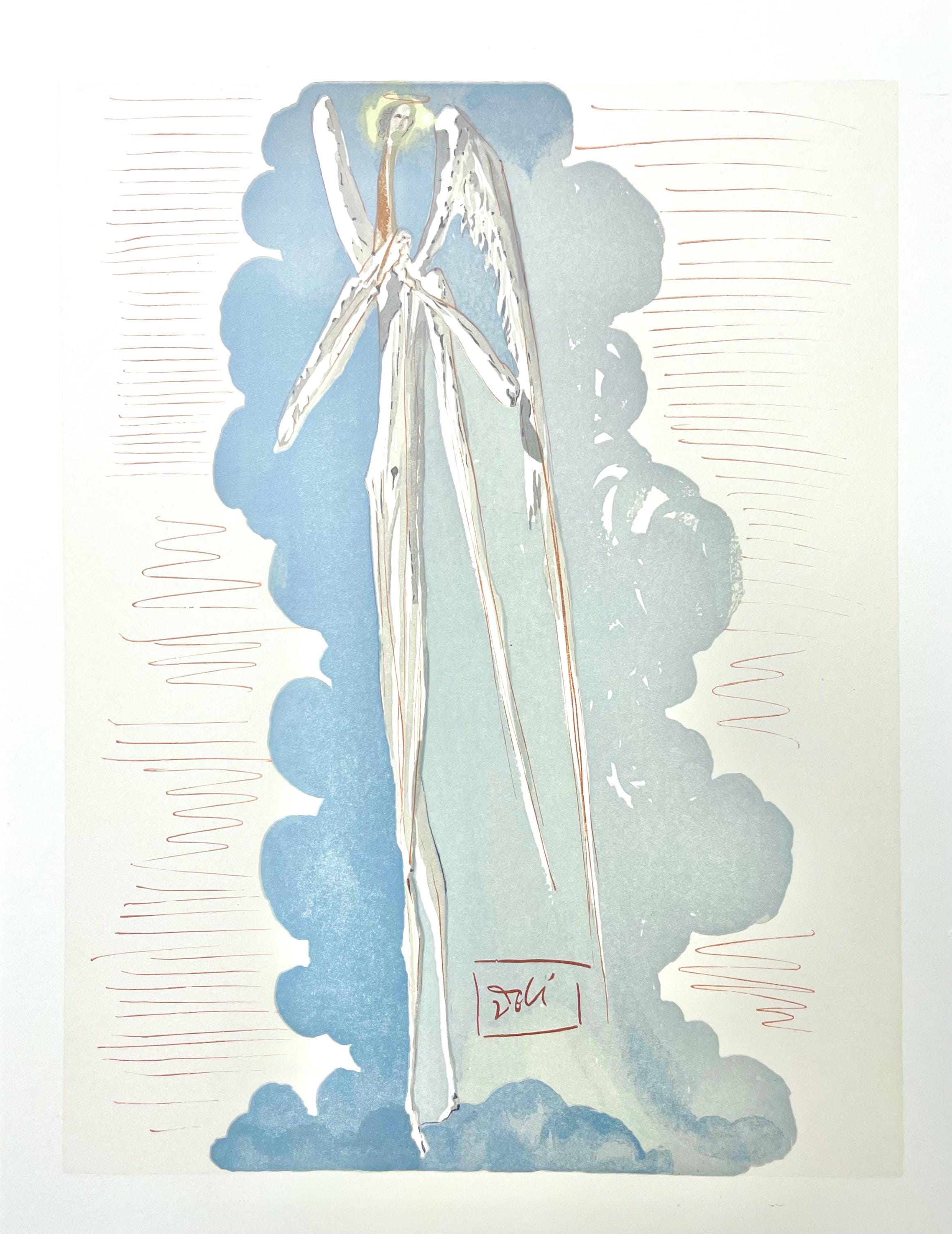 Salvador Dali, Paradies XXIII (Field 189-200; Michler/Löpsinger 1039-1138), Die Göttliche Komödie, Signed, Limited Edition Woodcut