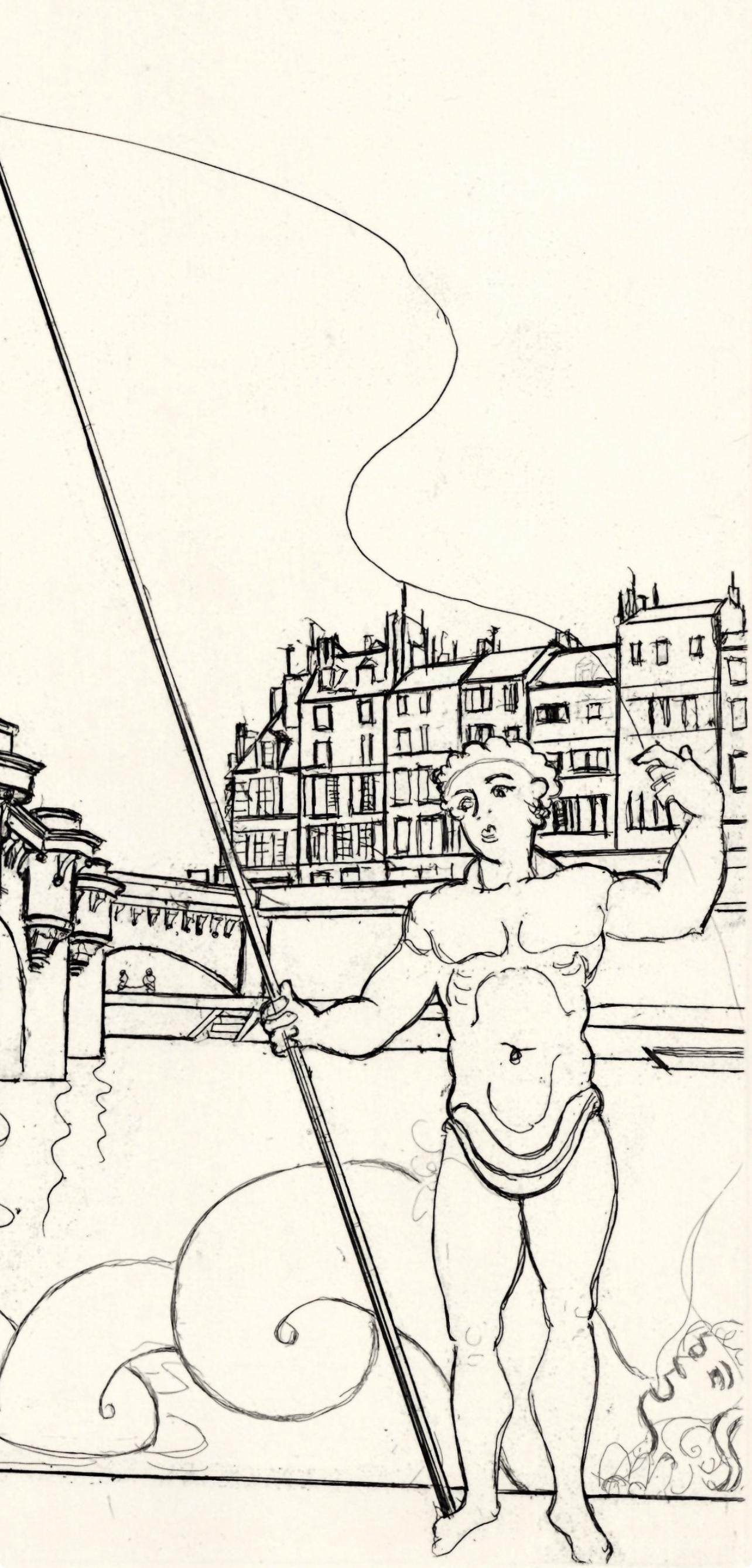 André Derain, Le Pont Neuf, A La gloire à Paris, Limited Edition Etching