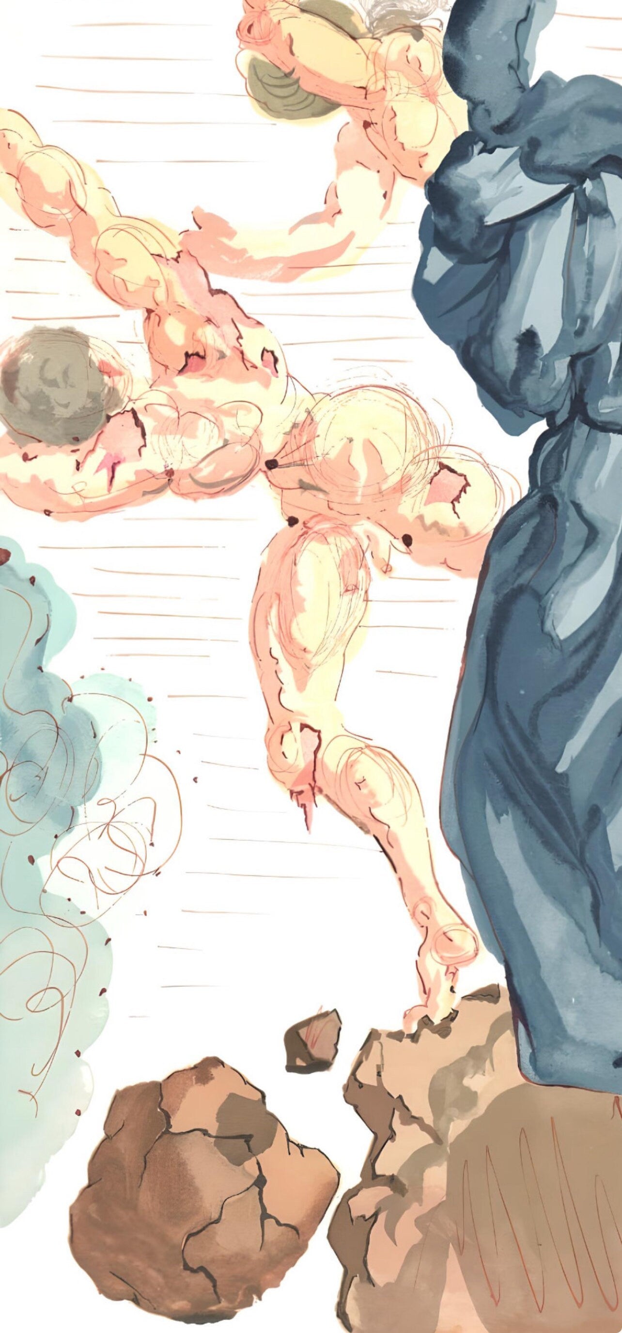 Salvador Dali, The Seducers (Michler/Löpsinger 1039-1138; Field 189-200), La Divine Comédie, Limited Edition Woodcut