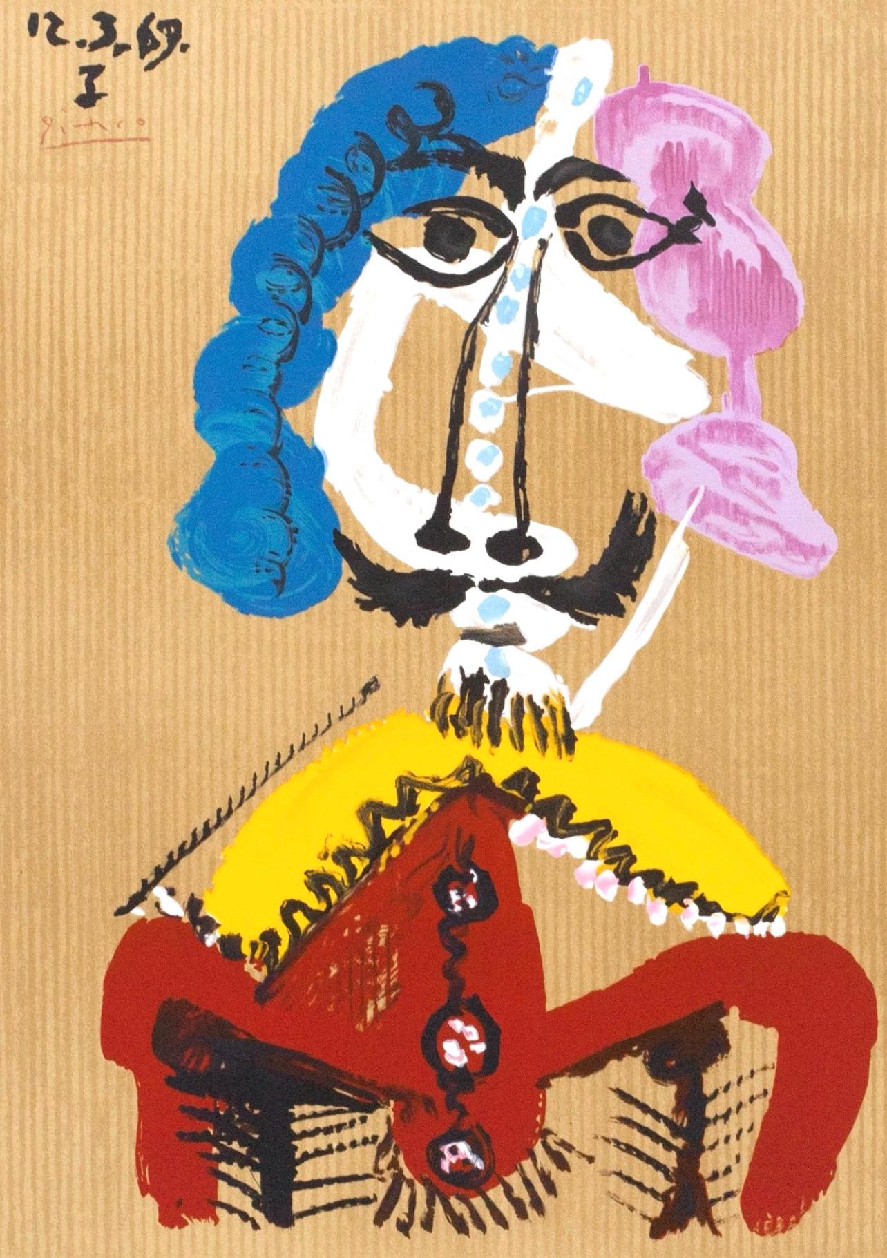 Pablo Picasso, Composition (Orozco 207-261), Vingt-Neuf Portraits Imaginaires, Limited Edition Lithograph
