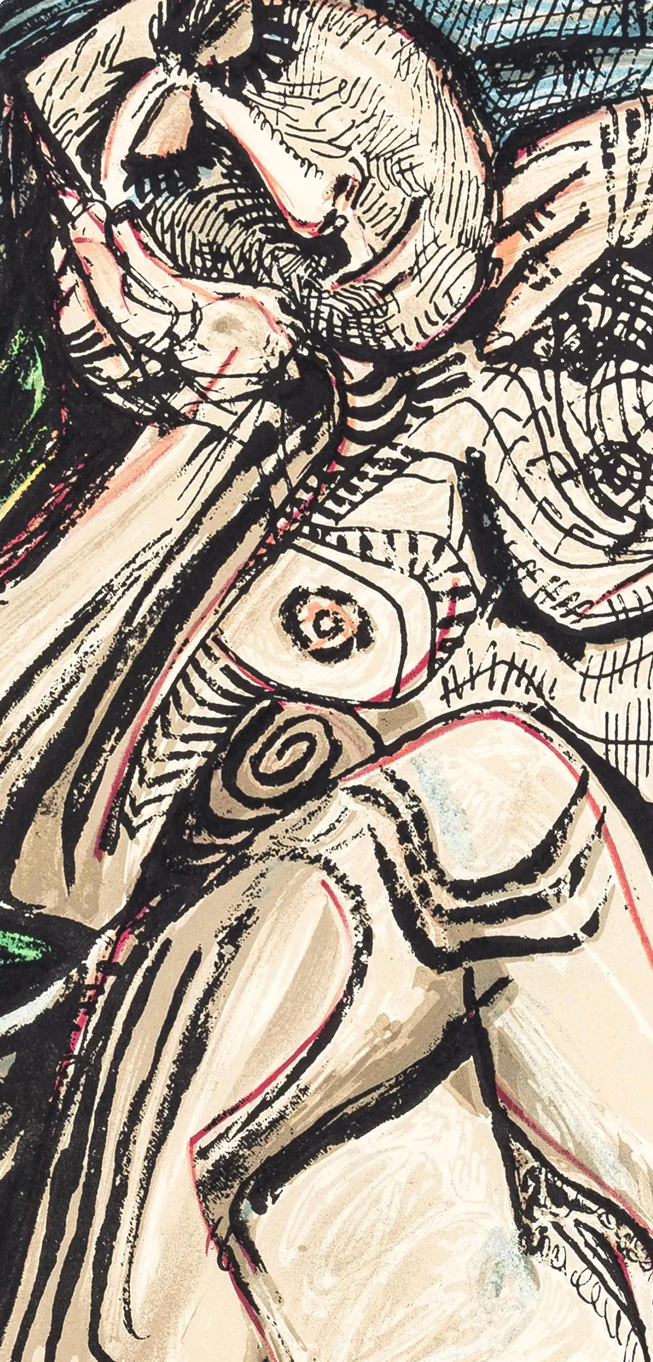 Pablo Picasso, Composition (Orozco 193-204), Au Baiser D'Avignon, Limited Edition Lithograph