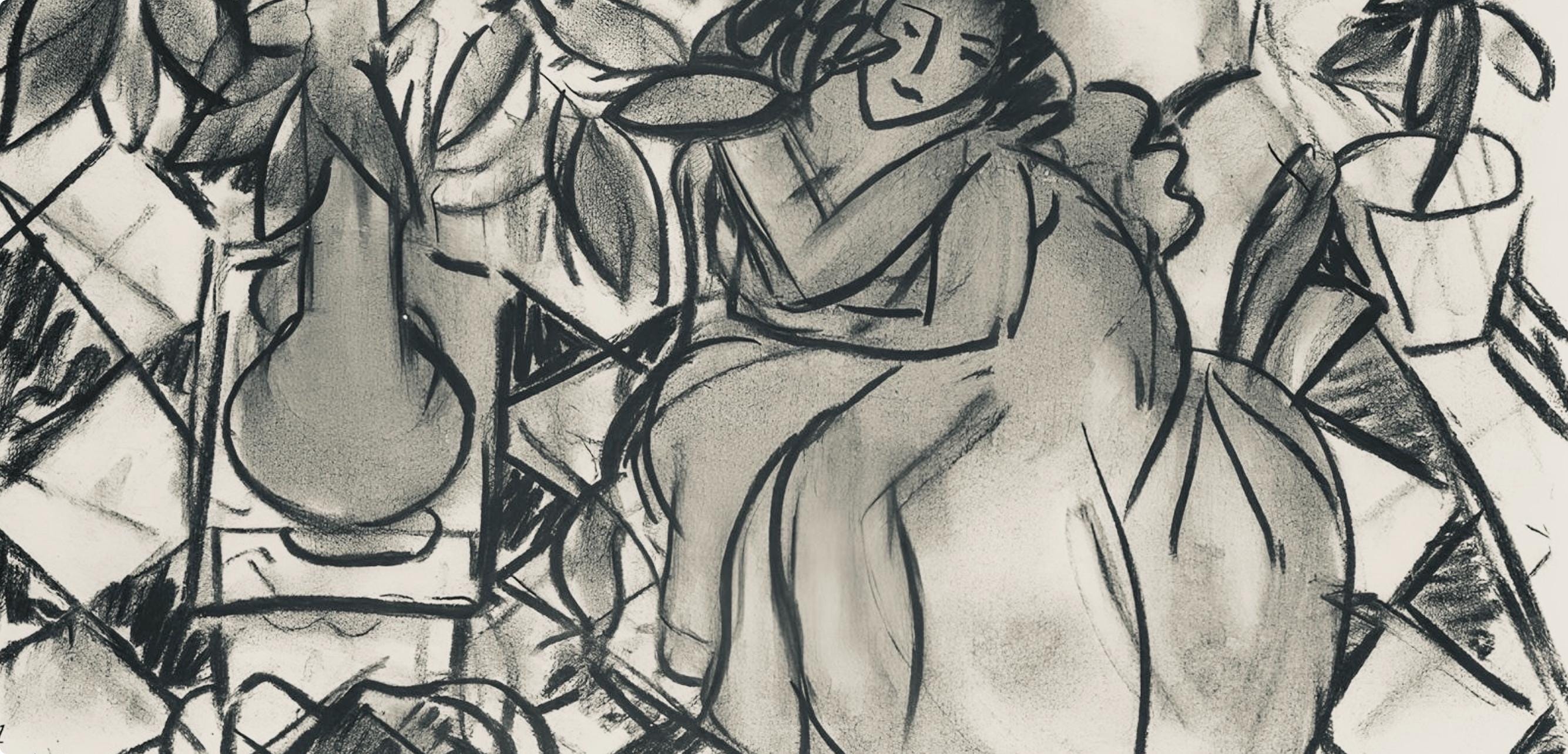 Henri Matisse, Série C, var. 1 (Duthuit 9), Henri Matisse, Dessins, Thèmes et variations, Limited Edition Lithograph