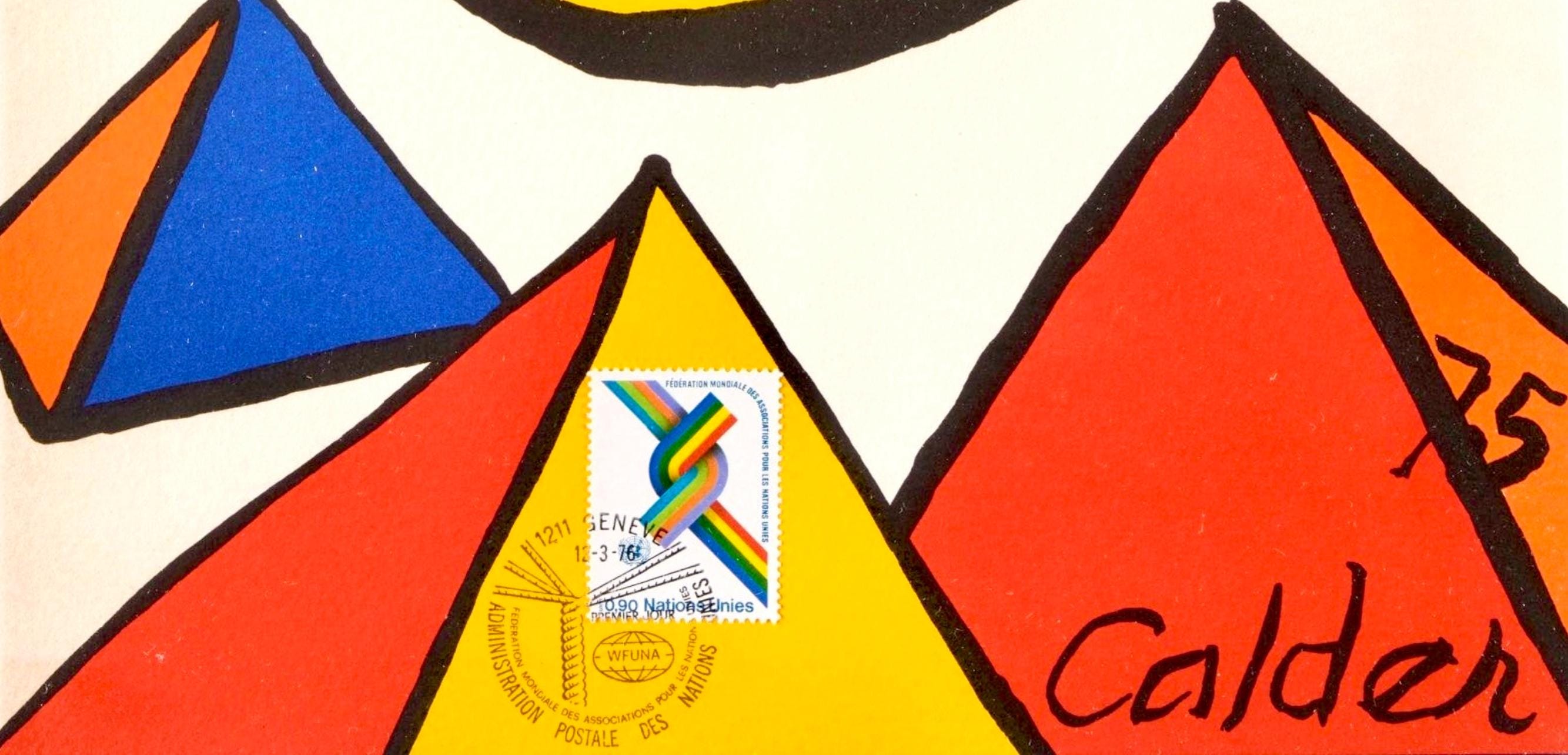 Alexander Calder, Composition, World Federation of United Nations Associations, Limited Edition Lithograph