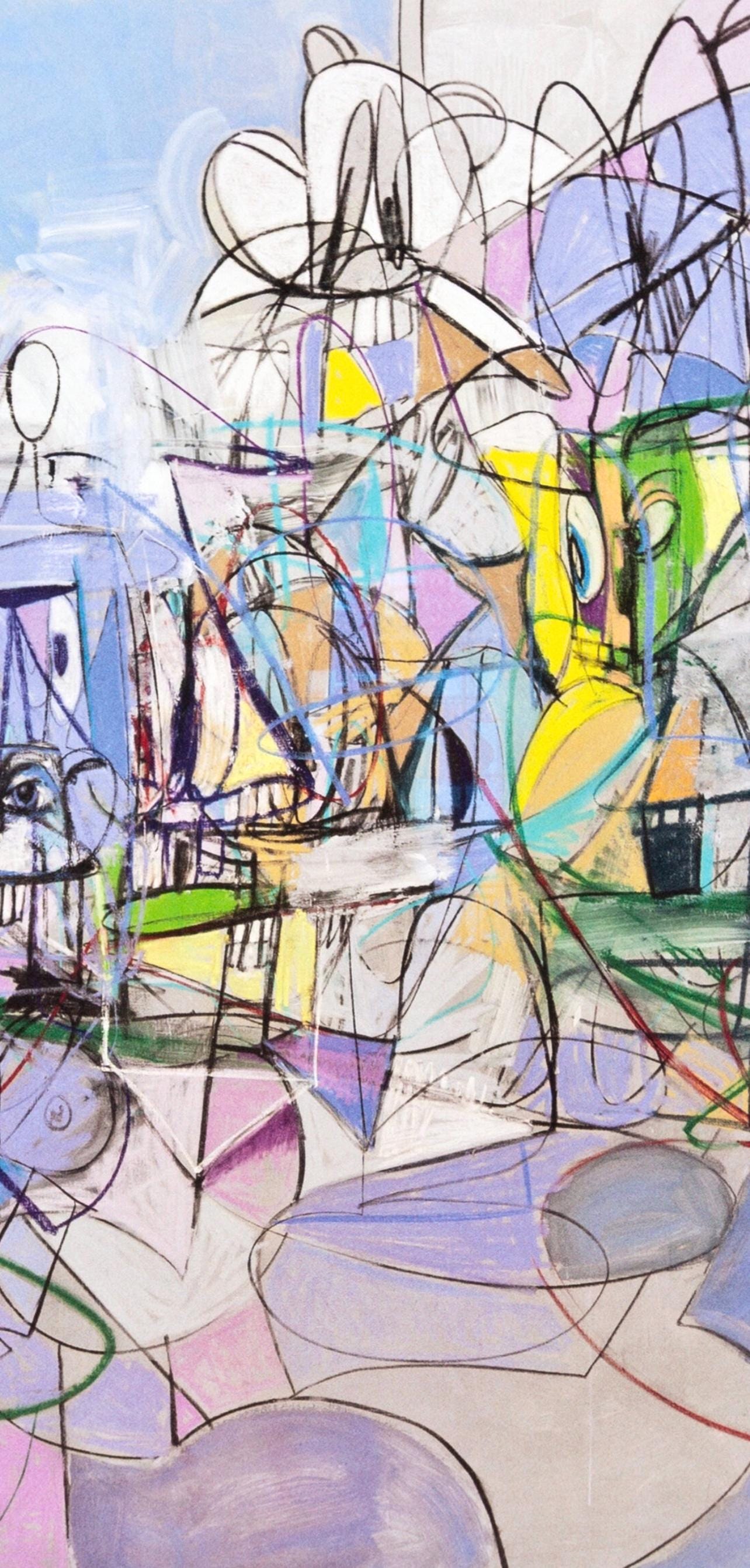 George Condo, Full Sweep, Drawing Paintings, Limited Edition Four Color Process Print