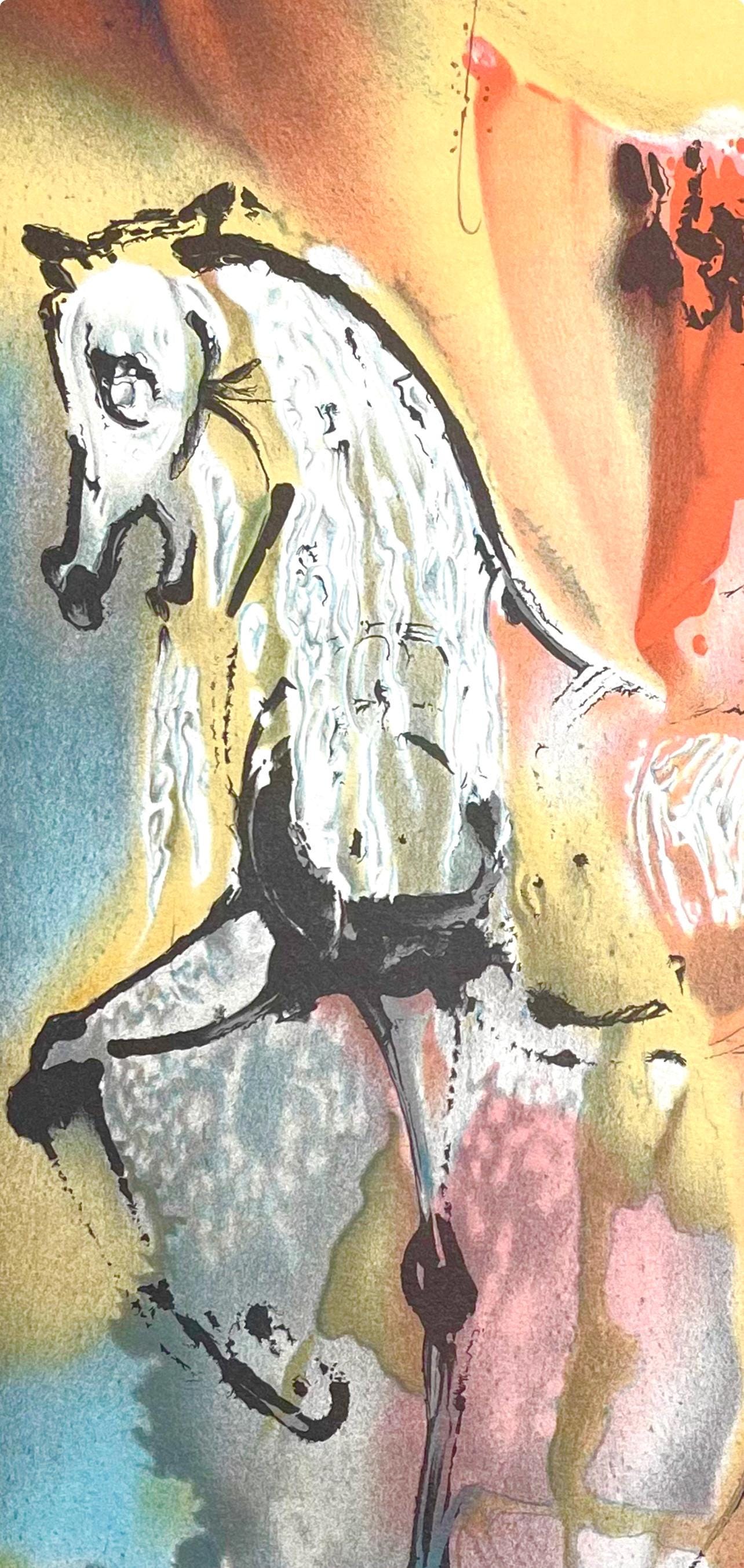 Salvador Dalí, Le Chevalier Chrétien, Les Chevaux de Dalí, Limited Edition Lithograph