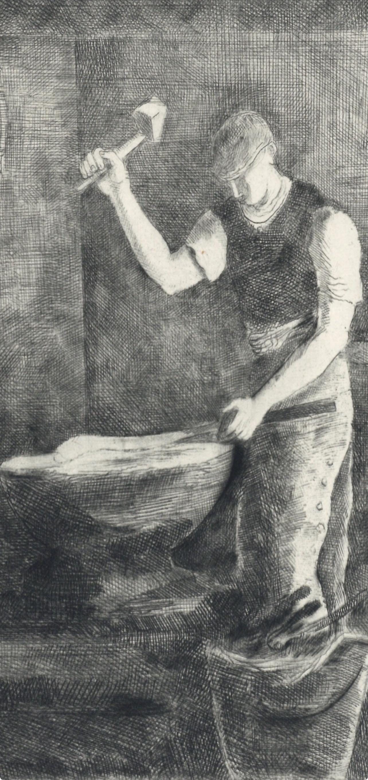Hermine David, Composition, Alternance, Limited Edition Etching