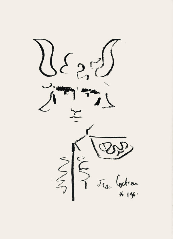 Jean Cocteau, Composition, Taureaux, Limited Edition Lithograph