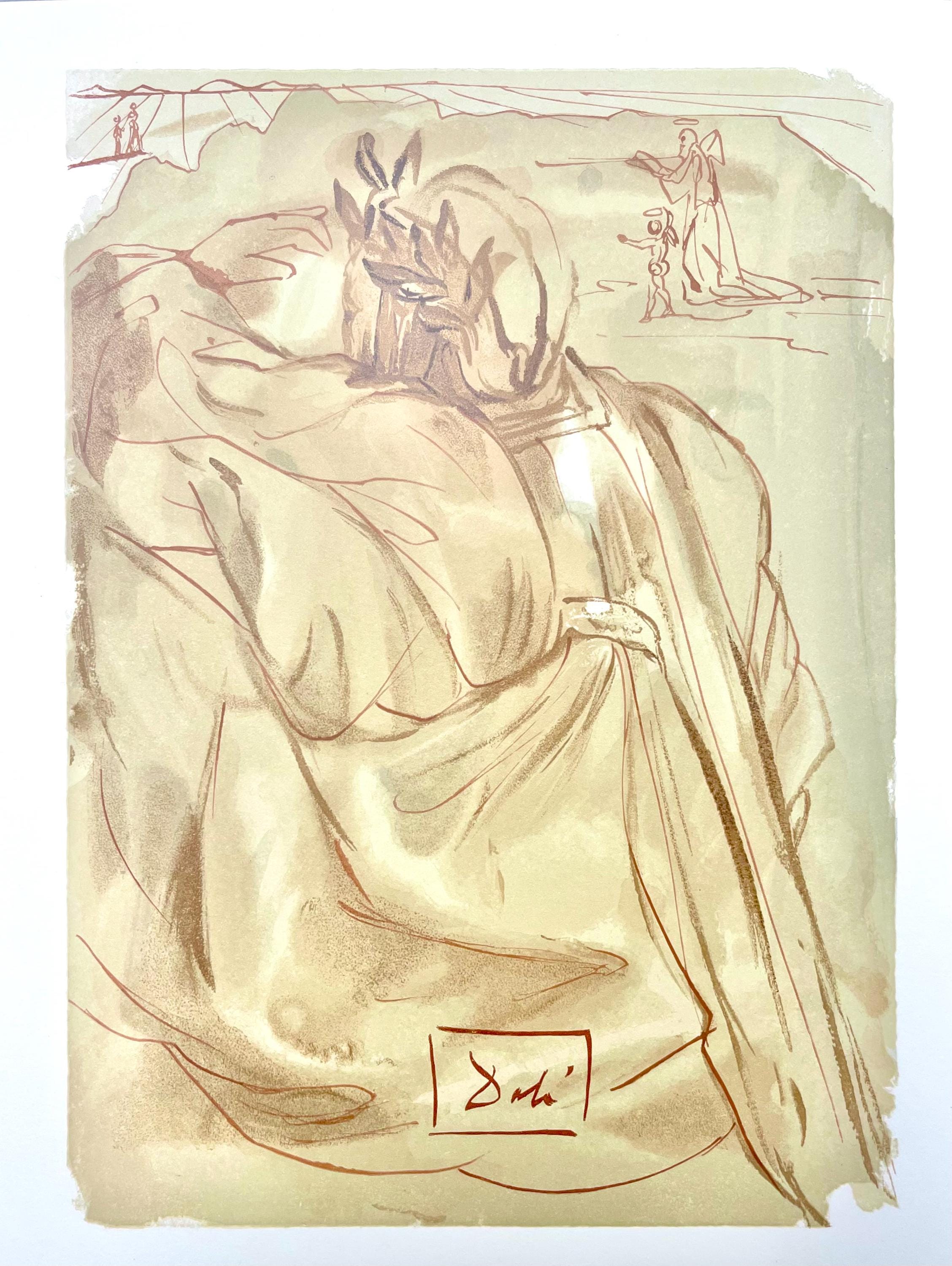Salvador Dali, Fegefeuer XXX (Field 189-200; Michler/Löpsinger 1039-1138), Die Göttliche Komödie, Signed, Limited Edition Woodcut