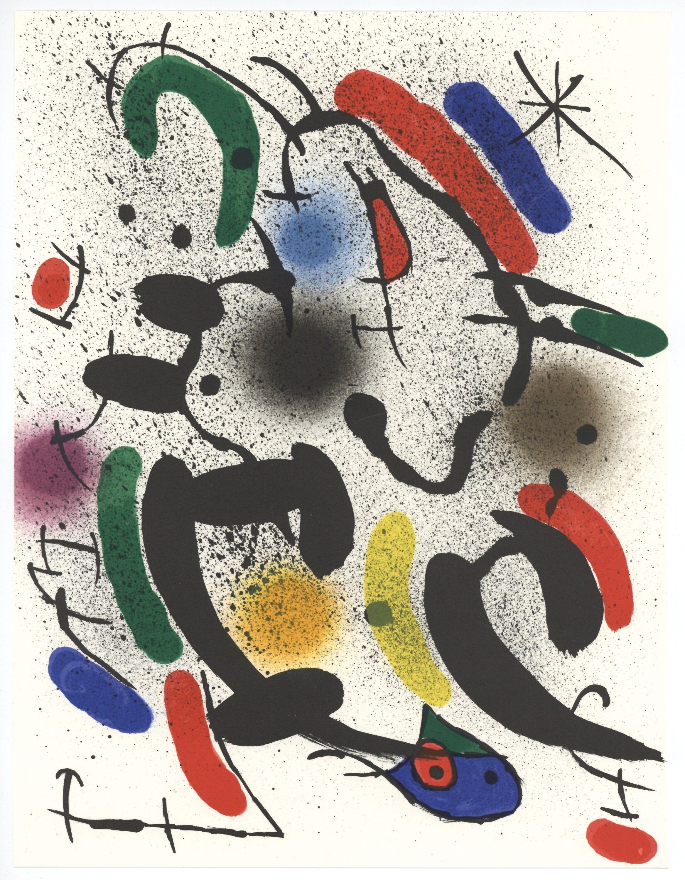Joan Miró, Composition, (Cramer 160; Mourlot 862), Joan Miró Lithographs, Limited Edition Lithograph