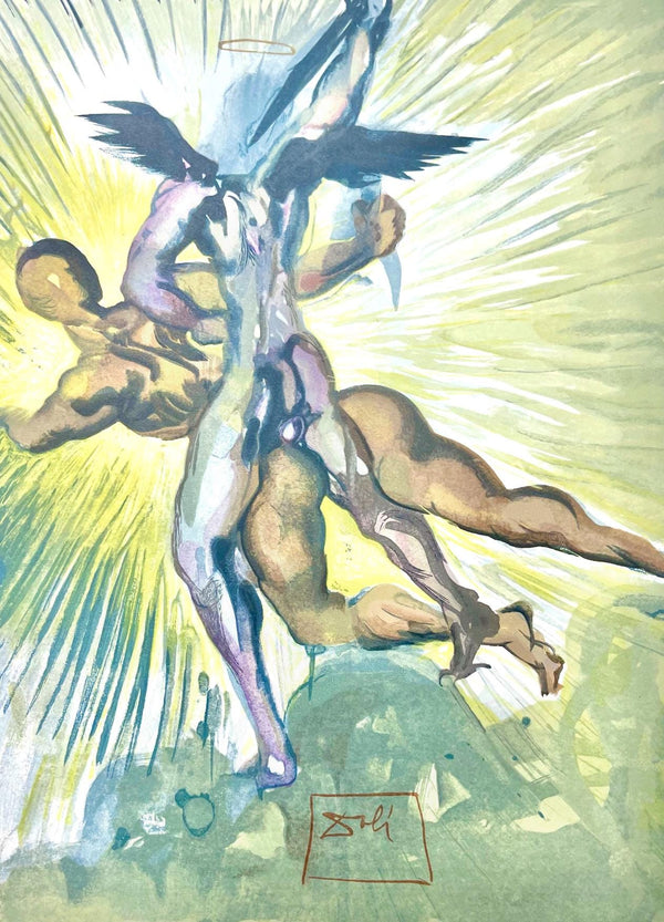 Salvador Dali, Fegefeuer VIII (Field 189-200; Michler/Löpsinger 1039-1138), Die Göttliche Komödie, Signed, Limited Edition Woodcut