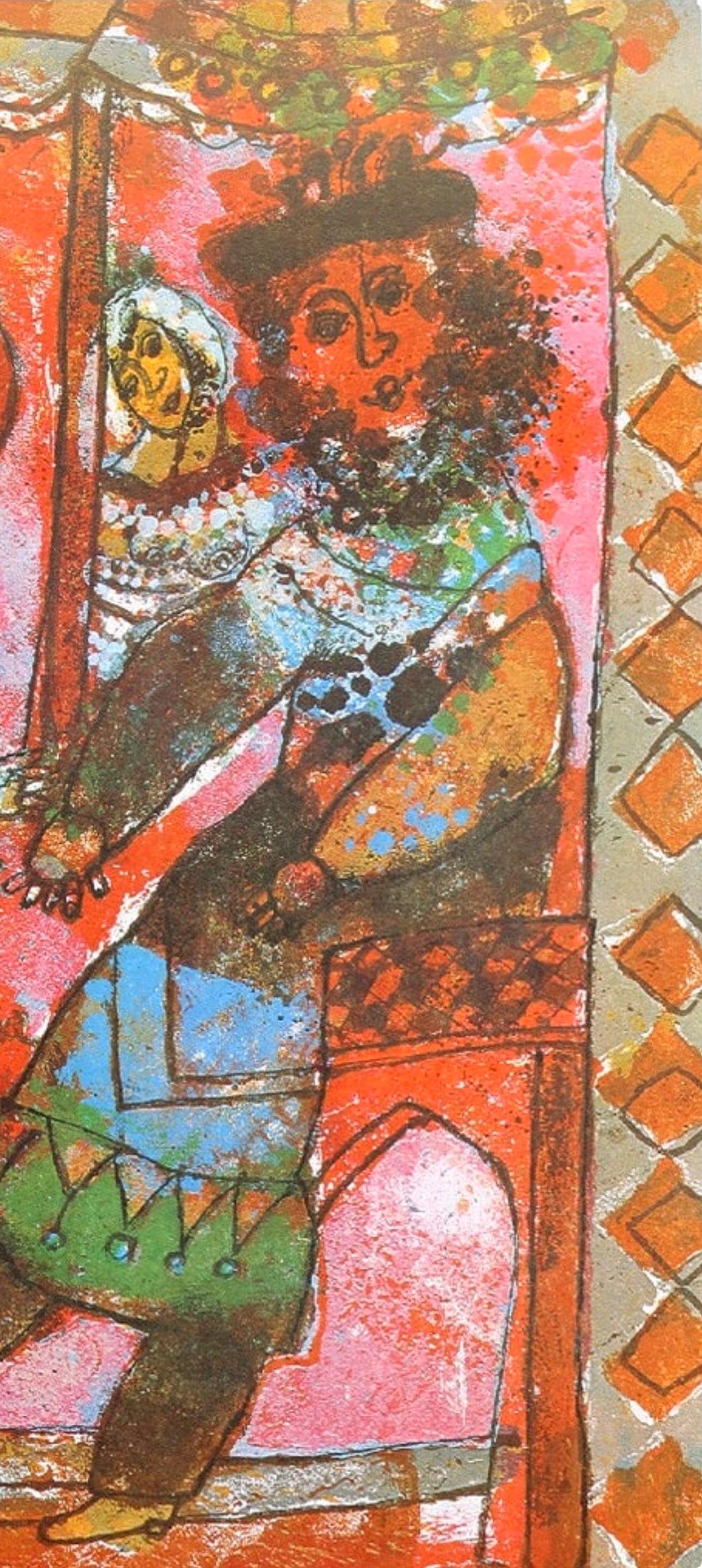 Théo Tobiasse, The Wedding, Original Edition Offset Lithograph