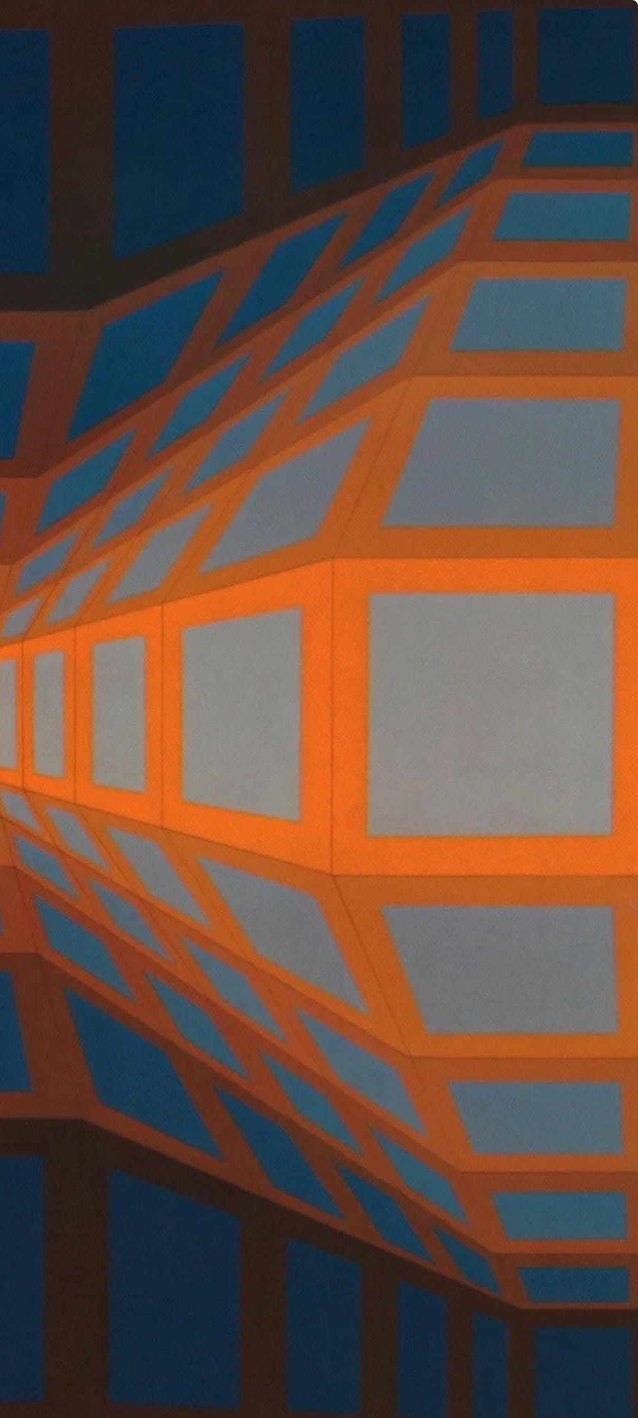 Victor Vasarely, Composition, Damier, Limited Edition Héliogravure