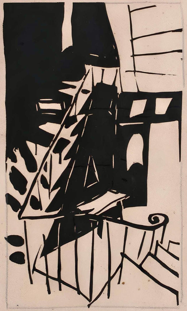 Jean Pougny, Composition, Pougny, dix linogravures originales, 1914-1920, Limited Edition Linocut