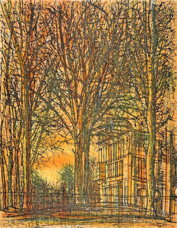 Jean Carzou, La Maison dans les arbres, Regards sur Paris, Limited Edition Lithograph