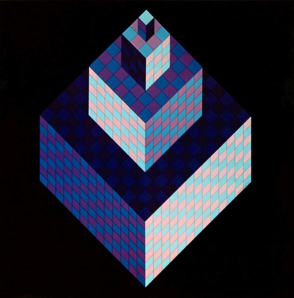 Victor Vasarely, Composition, Hexagone, Limited Edition Héliogravure