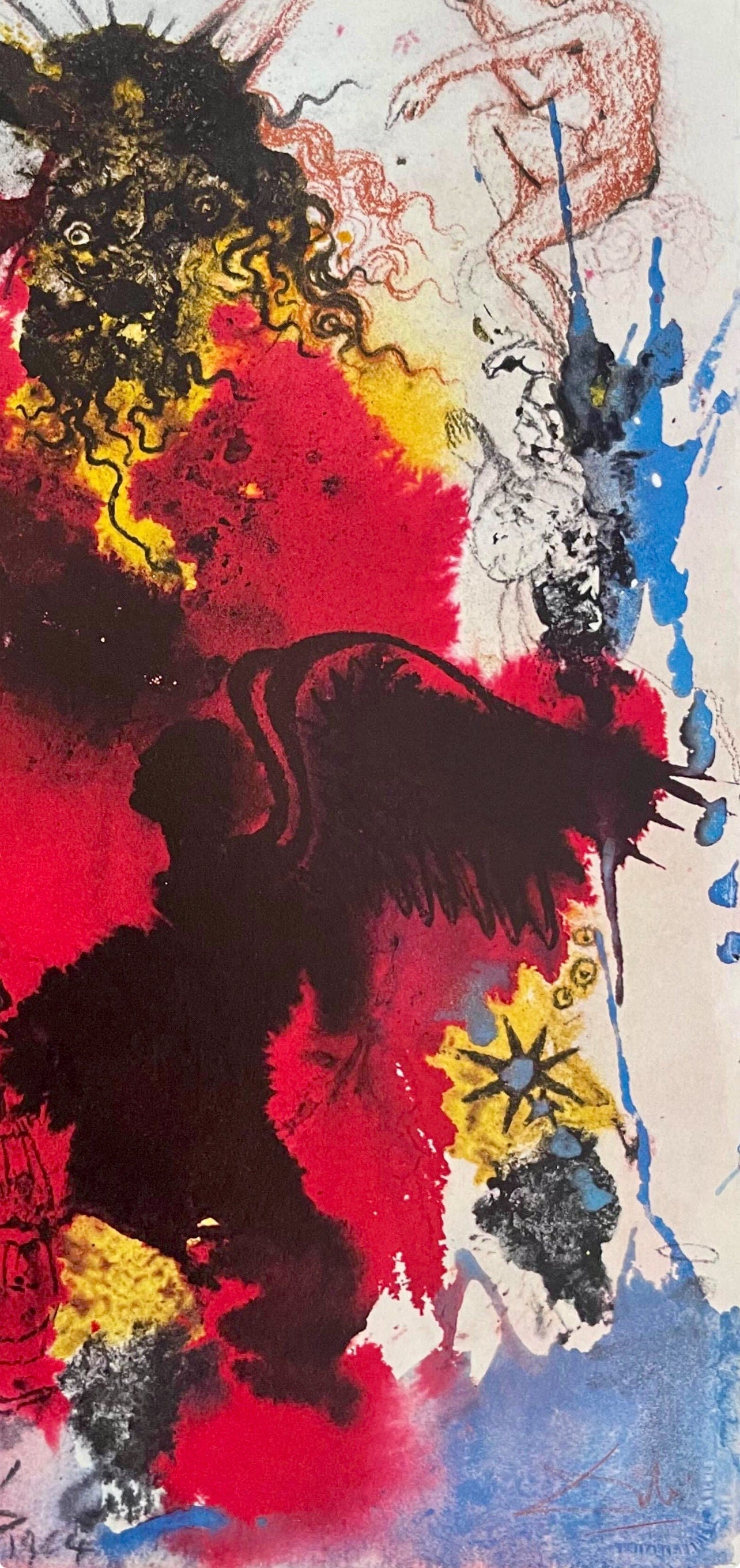 Salvador Dali, Composition (Michler/Löpsinger 1600; Field 69-3), Biblia Sacra, Limited Edition Lithograph