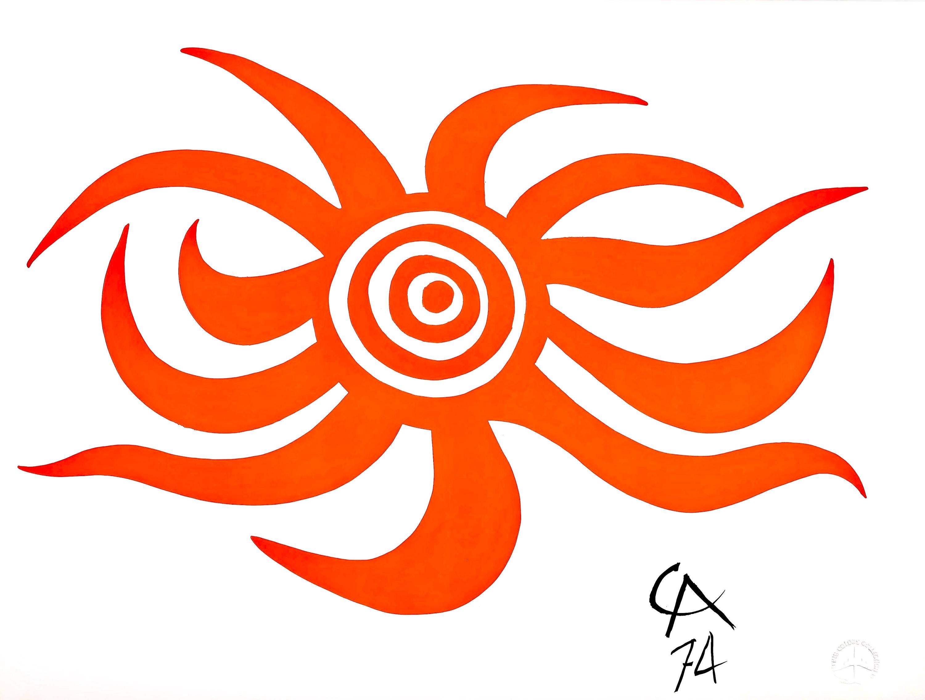Alexander Calder, Sunburst, Braniff International Airways Flying Colors Collection, Limited Edition Lithograph