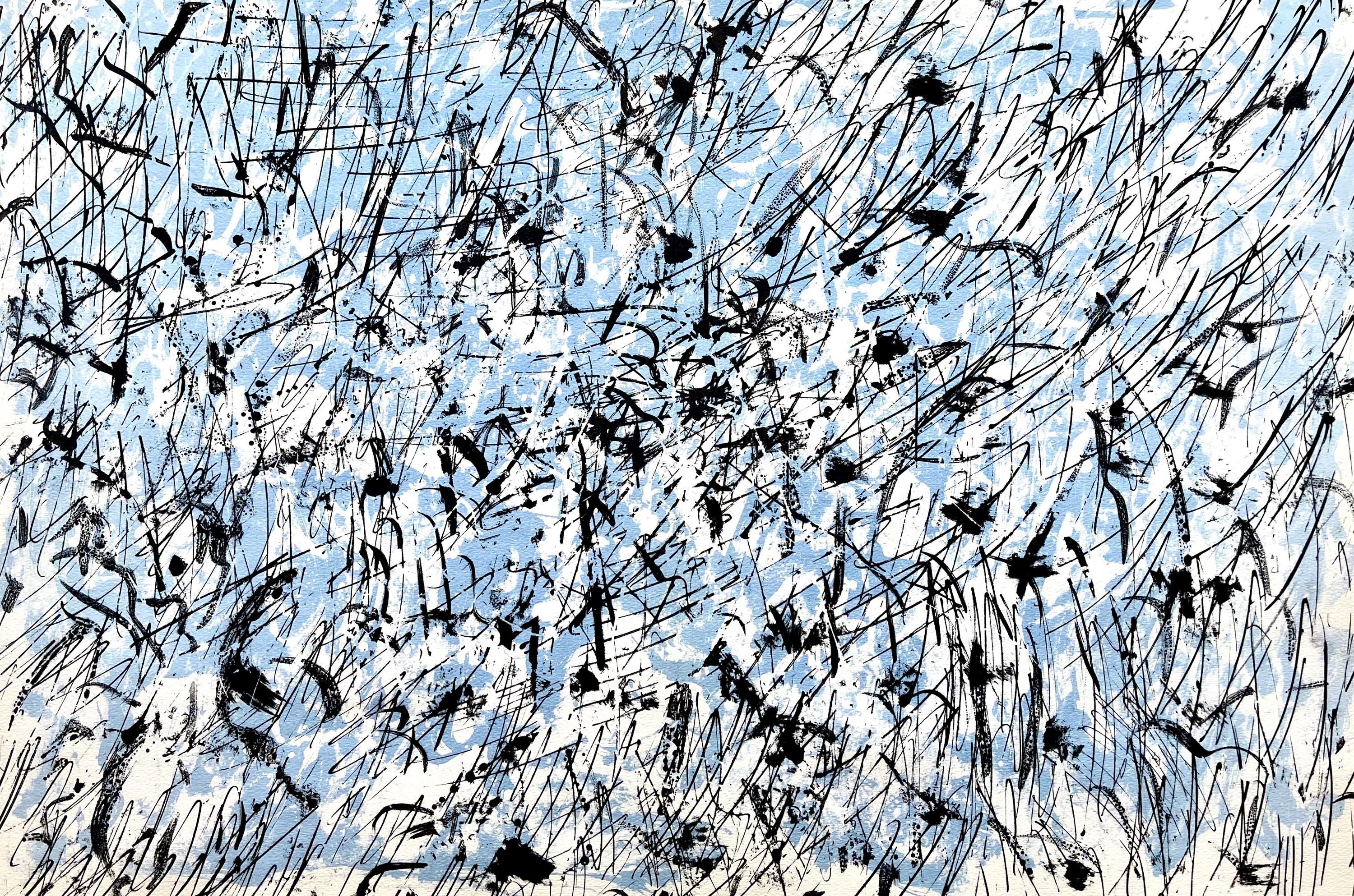 François Fiedler, Composition, Derrière le miroir, Limited Edition Lithograph