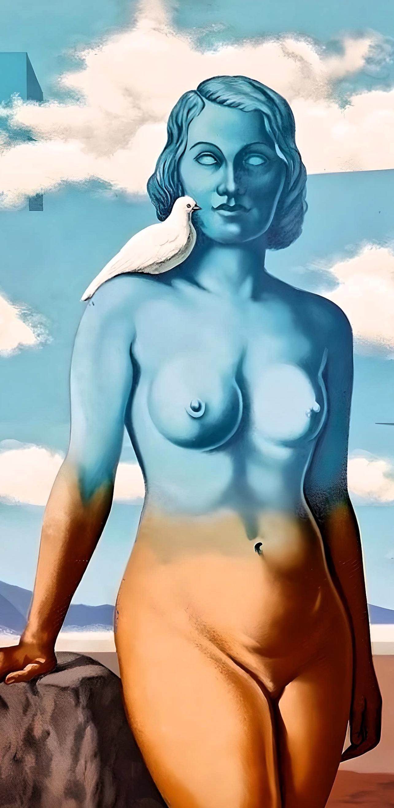René Magritte, Un Bombardon Libère son Bouquet de Flammes, Les Enfants Trouvés de Magritte, Limited Edition Lithograph