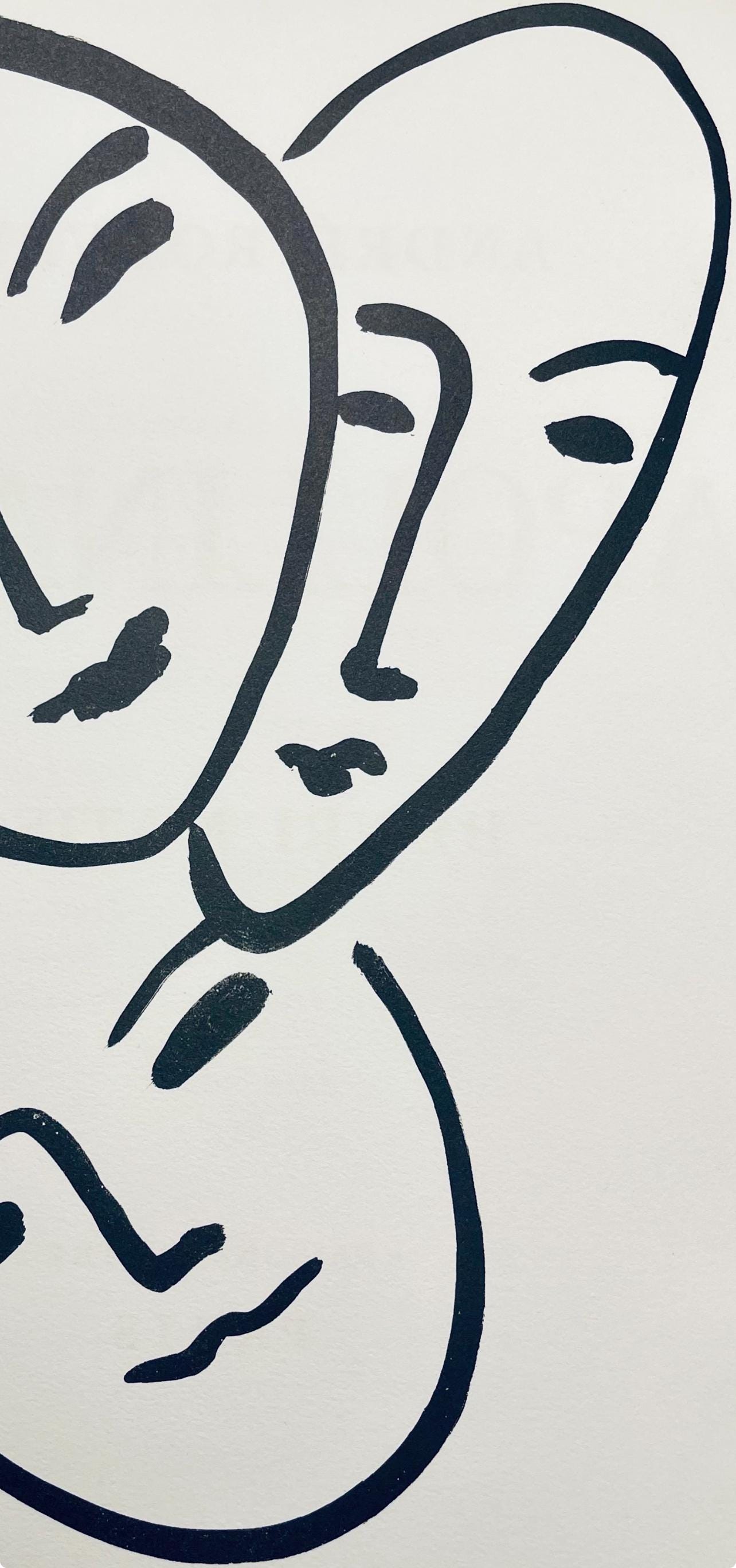 Henri Matisse, Composition (Duthuit 31), Apollinaire, Limited Edition Lithograph