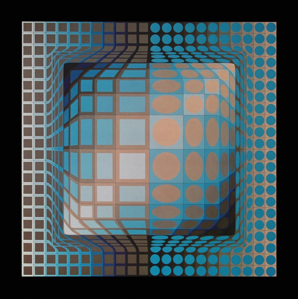 Victor Vasarely, Composition, Progressions II, Limited Edition Héliogravure