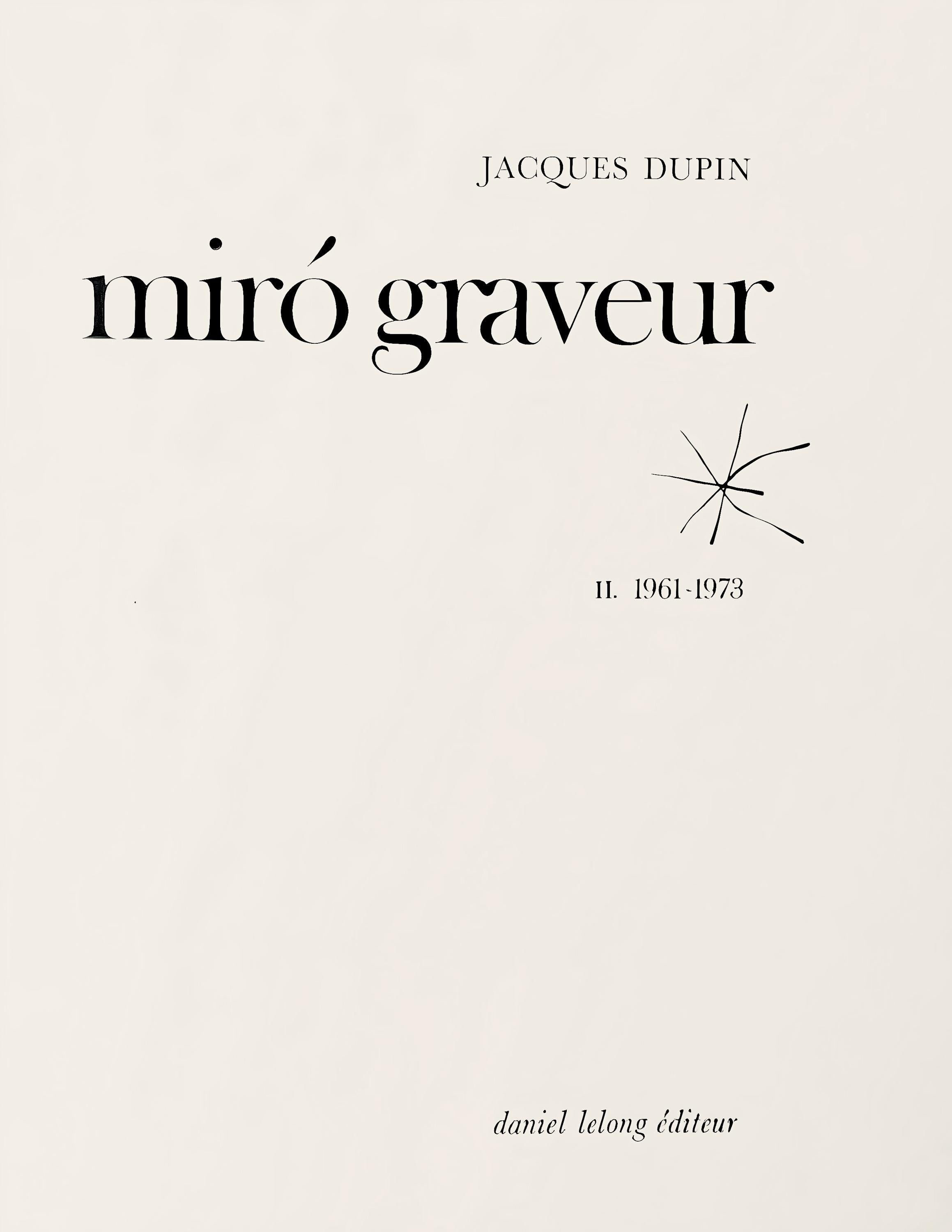 Joan Miró, Composition (Dupin 1291), Miró Graveur, Limited Edition Woodcut