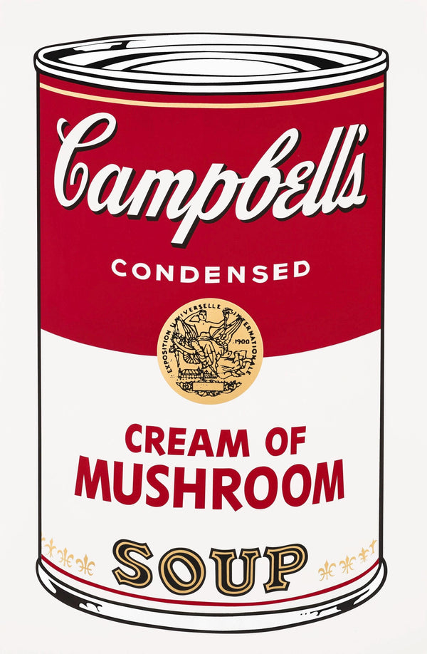Andy Warhol, Campbell’s Soup, Cream of Mushroom, Official Edition, Sunday B. Morning, Silkscreen