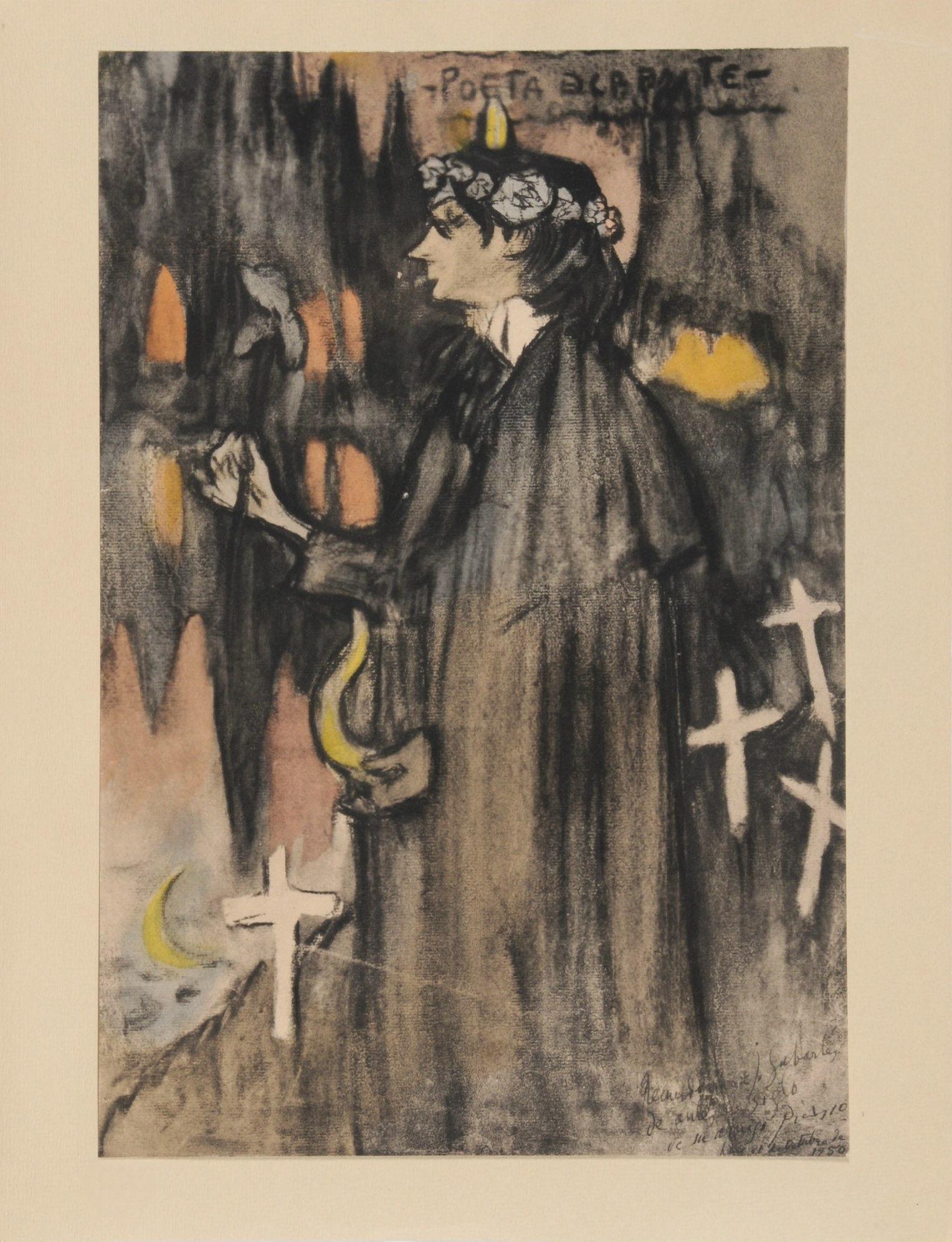 Pablo Picasso, Composition, Les Bleus de Barcelone, Limited Edition Lithograph