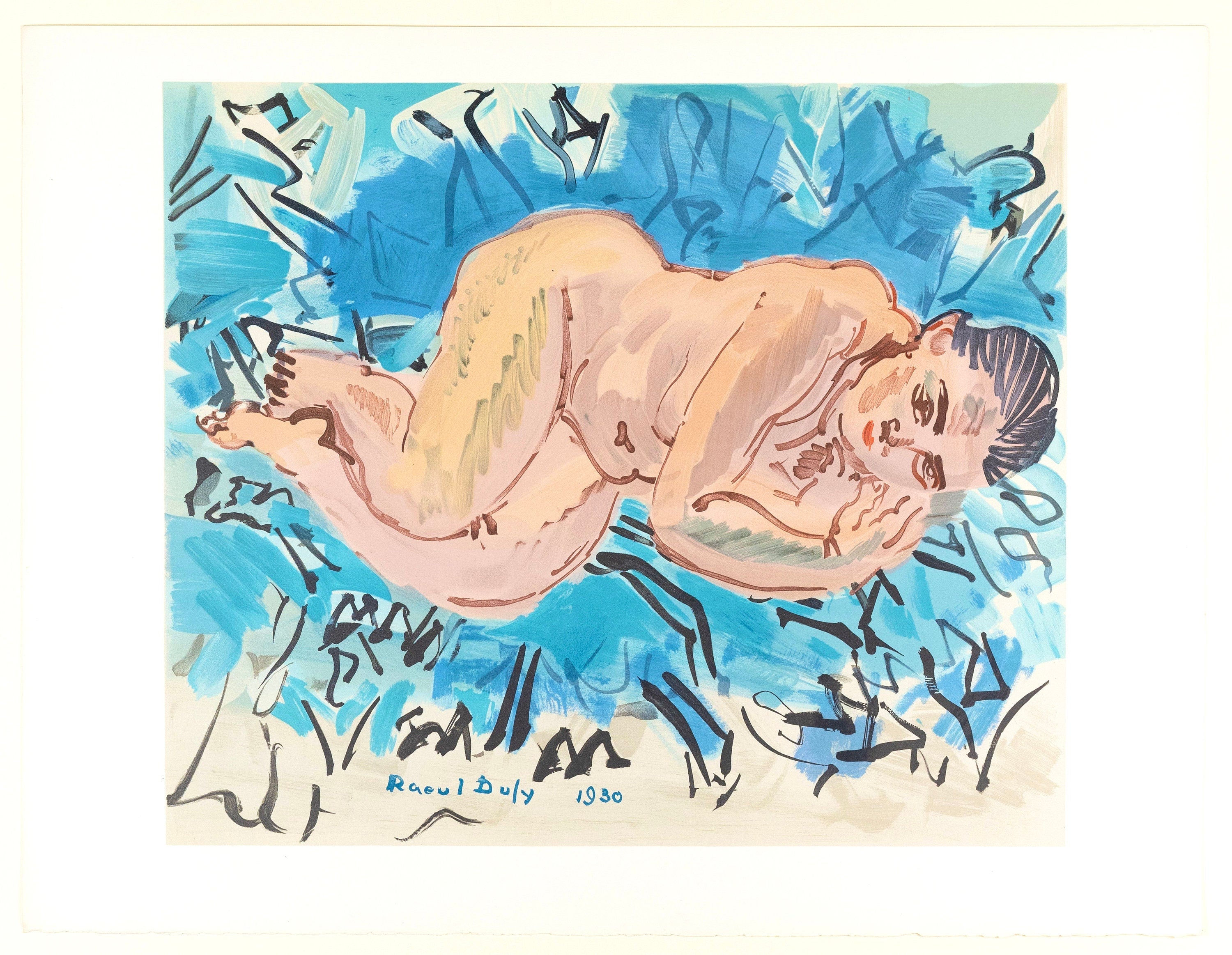 Raoul Dufy, Nu couché, Raoul Dufy, Collection Pierre Lévy, Limited Edition Lithograph