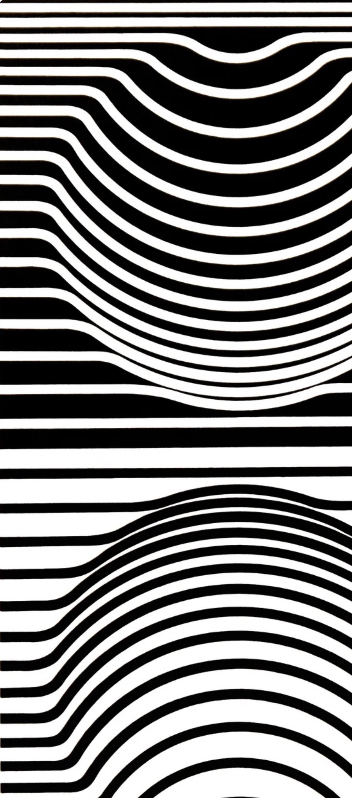 Victor Vasarely, Composition, Ondulatoires, Limited Edition Héliogravure