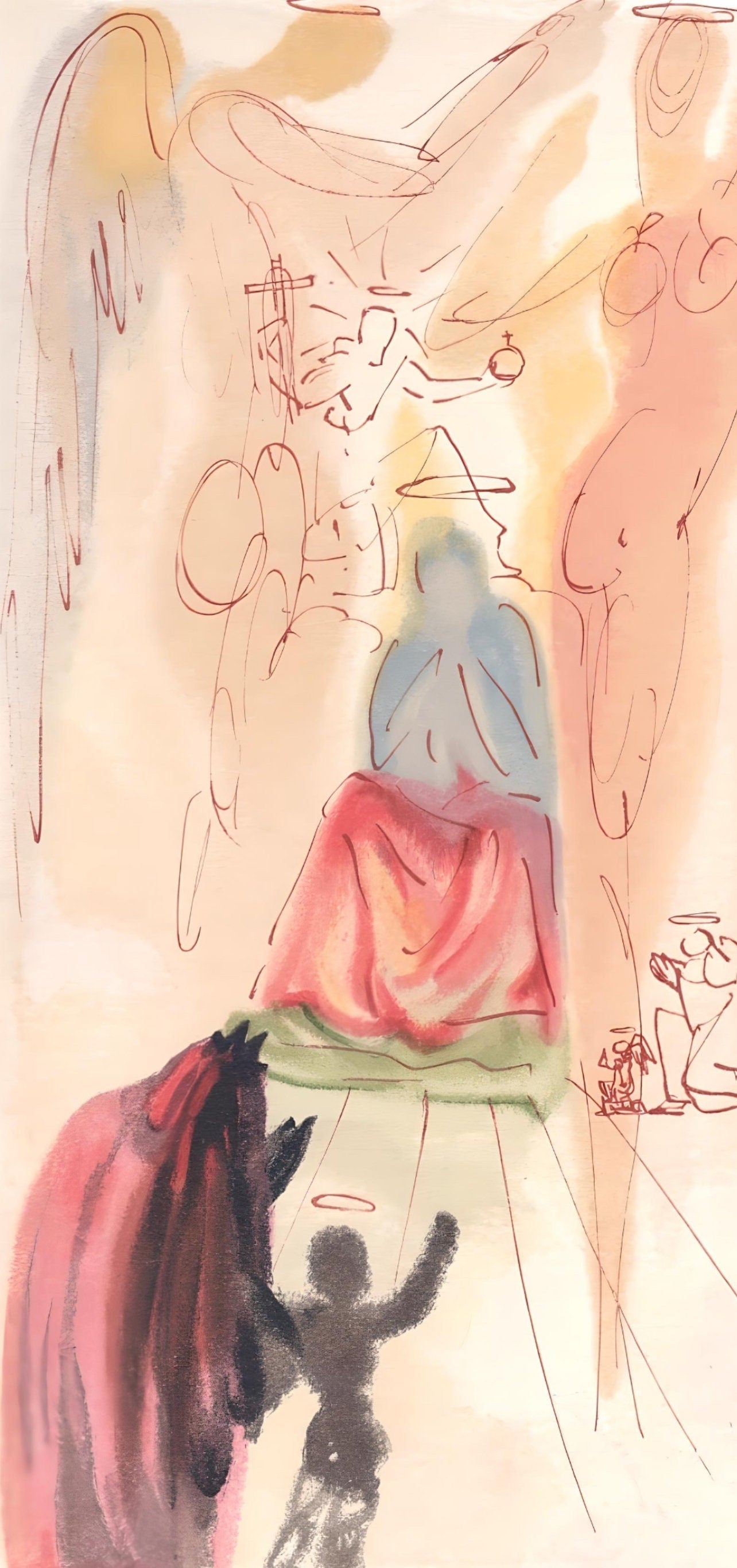 Salvador Dali, The Garden of Christ (Michler/Löpsinger 1039-1138; Field 189-200), La Divine Comédie, Limited Edition Woodcut