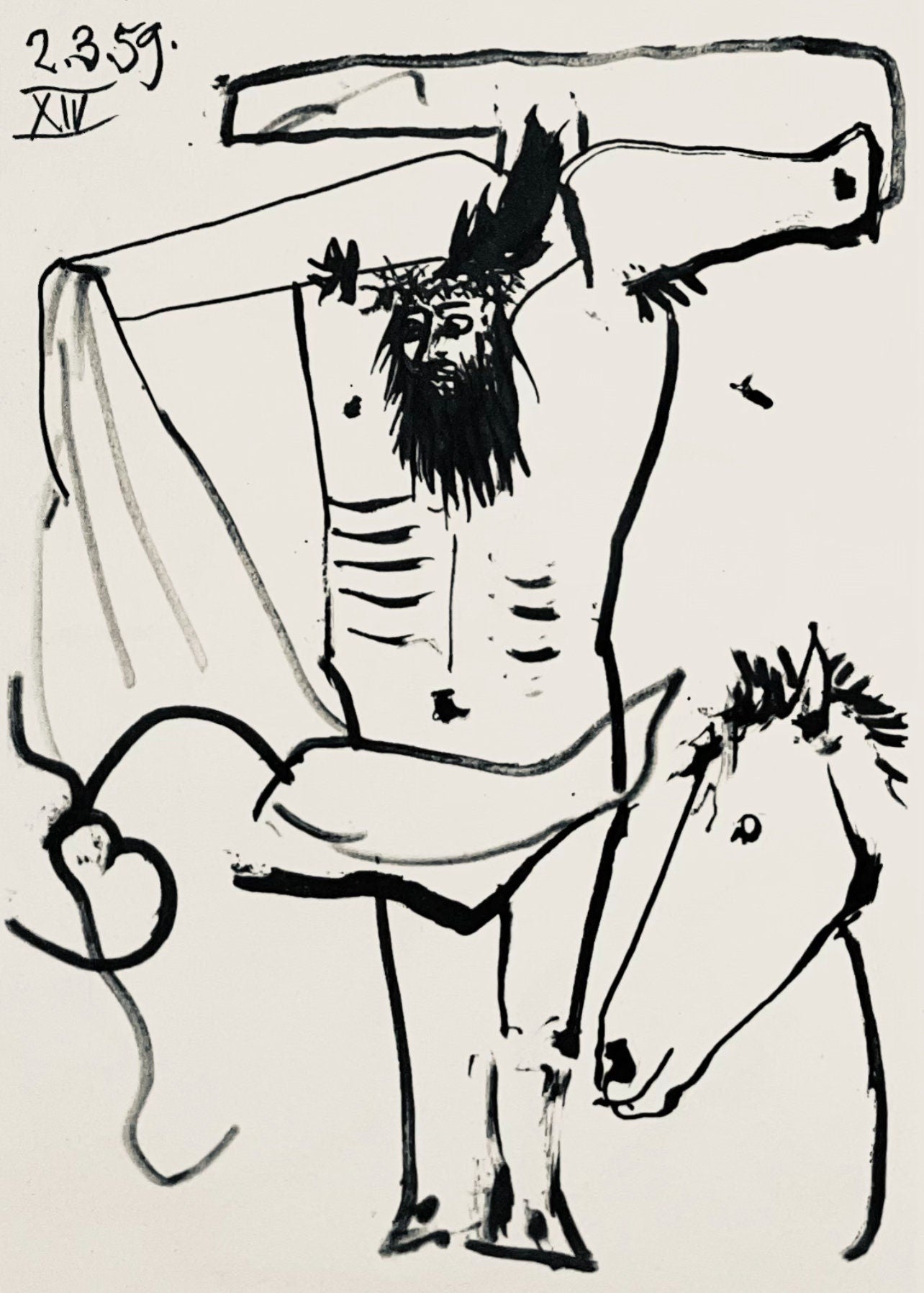 Pablo Picasso, Composition (Bloch 1276; Czwiklitzer 23), Toros y Toreros, Limited Edition Lithograph