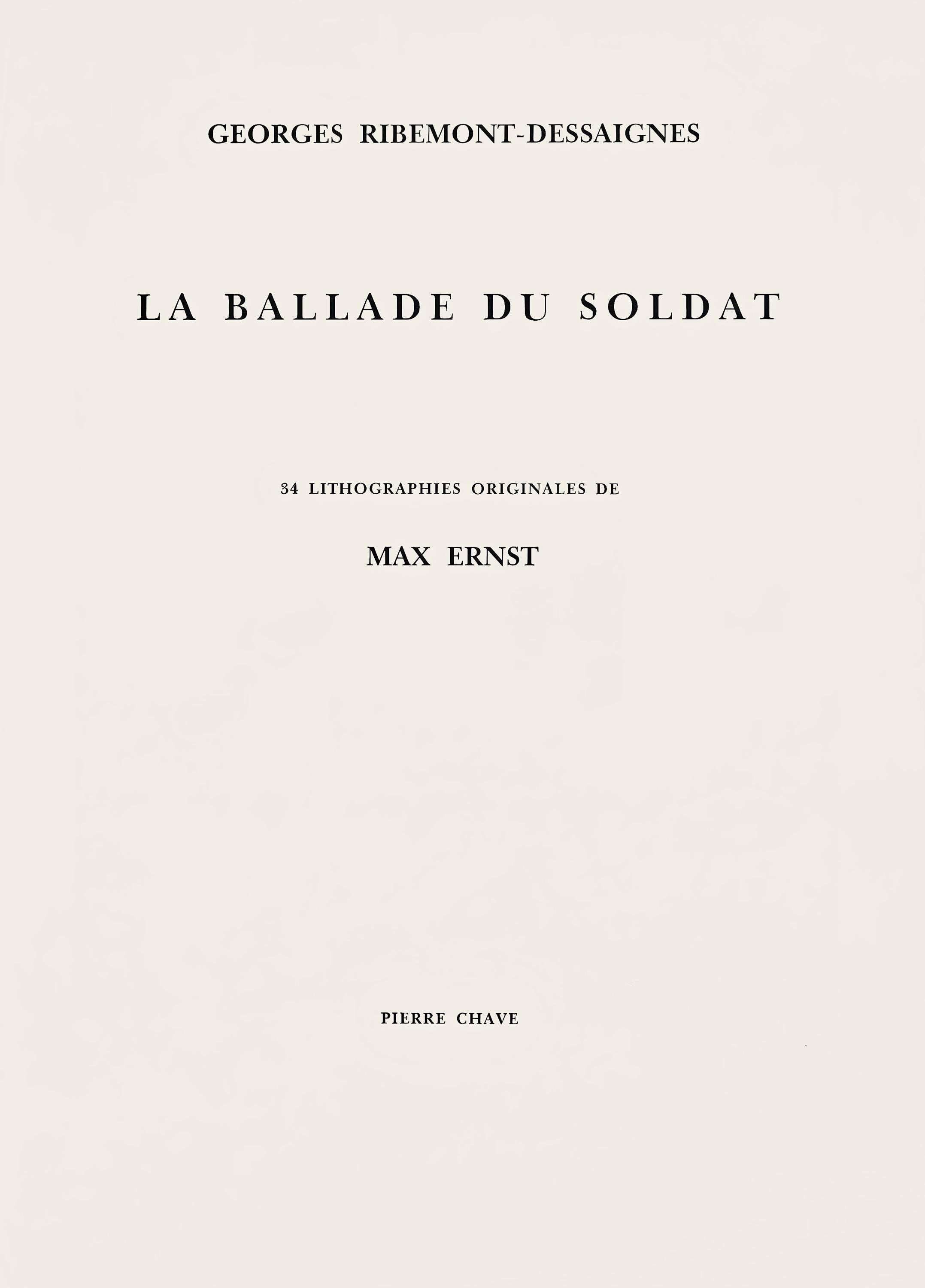 Max Ernst, Composition (Spies/Leppien 218), La Ballade du Soldat, Limited Edition Lithograph