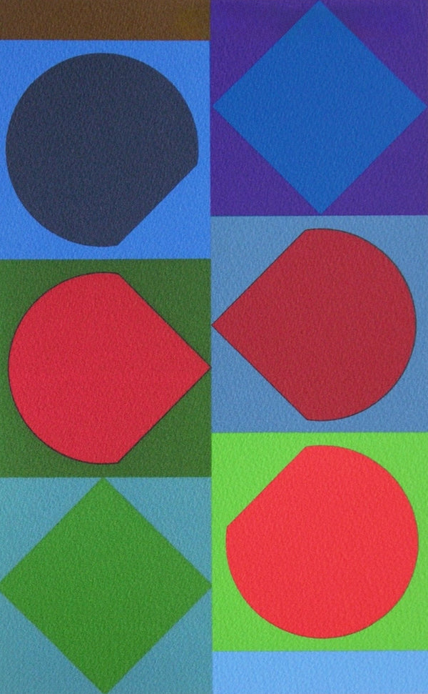 Victor Vasarely, Beryll, Souvenirs et portraits d'artistes, Limited Edition Lithograph