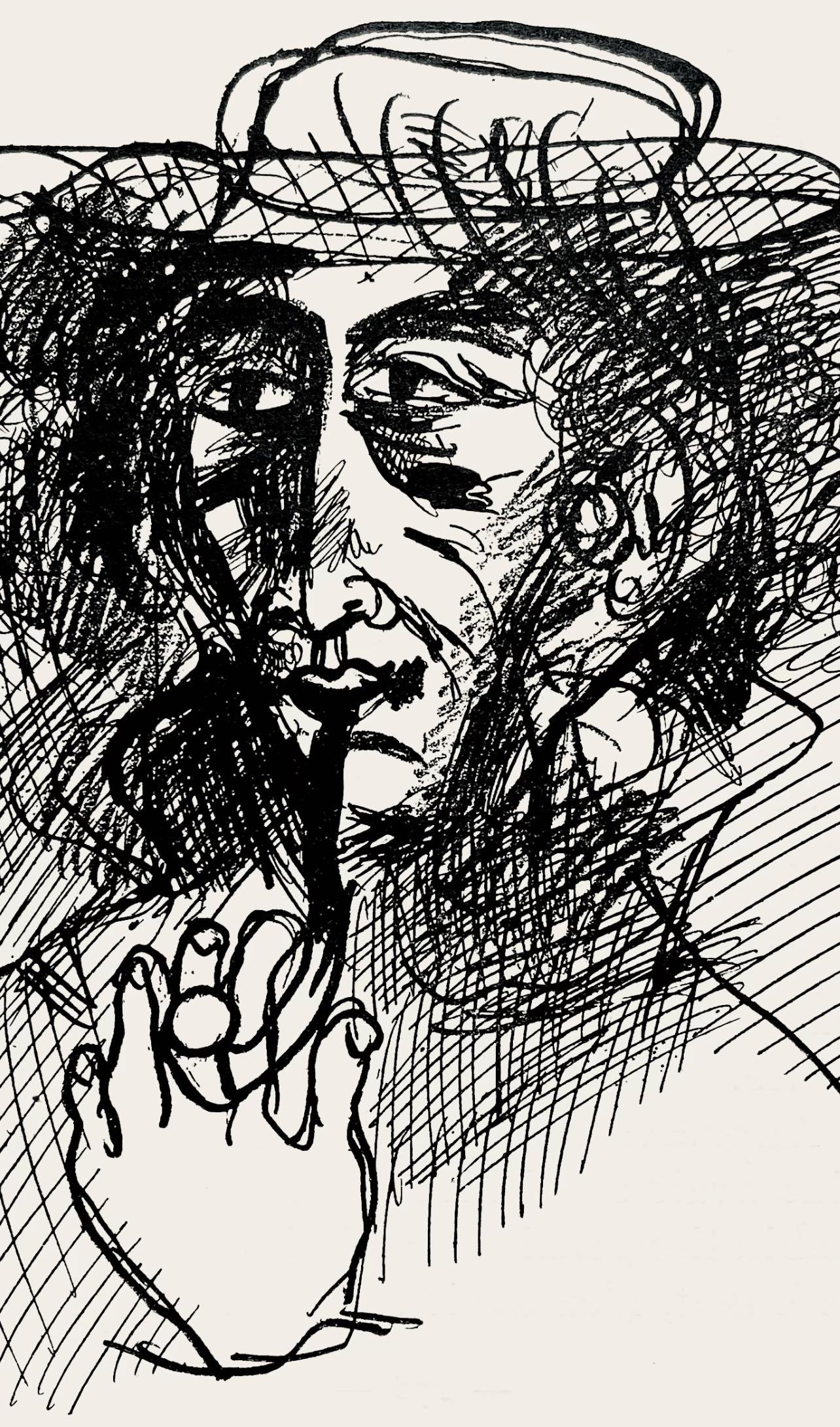 Marc Chagall, Composition, Suite Provinciale avec 92 dessins inédits de Marc Chagall, Limited Edition Lithograph