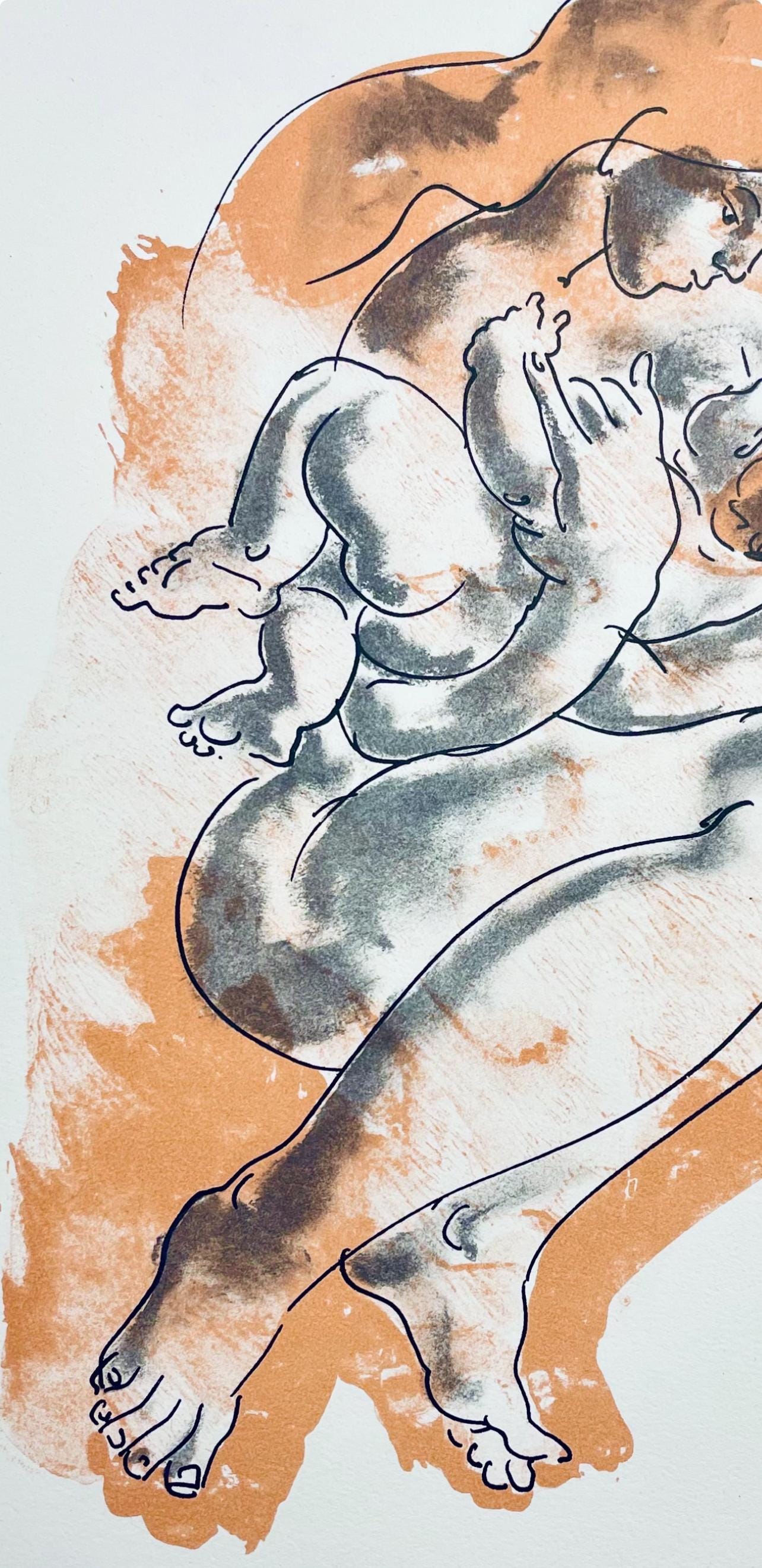 Hans Erni, Composition, Réflexions Simples Sur Le Corps, Limited Edition Lithograph
