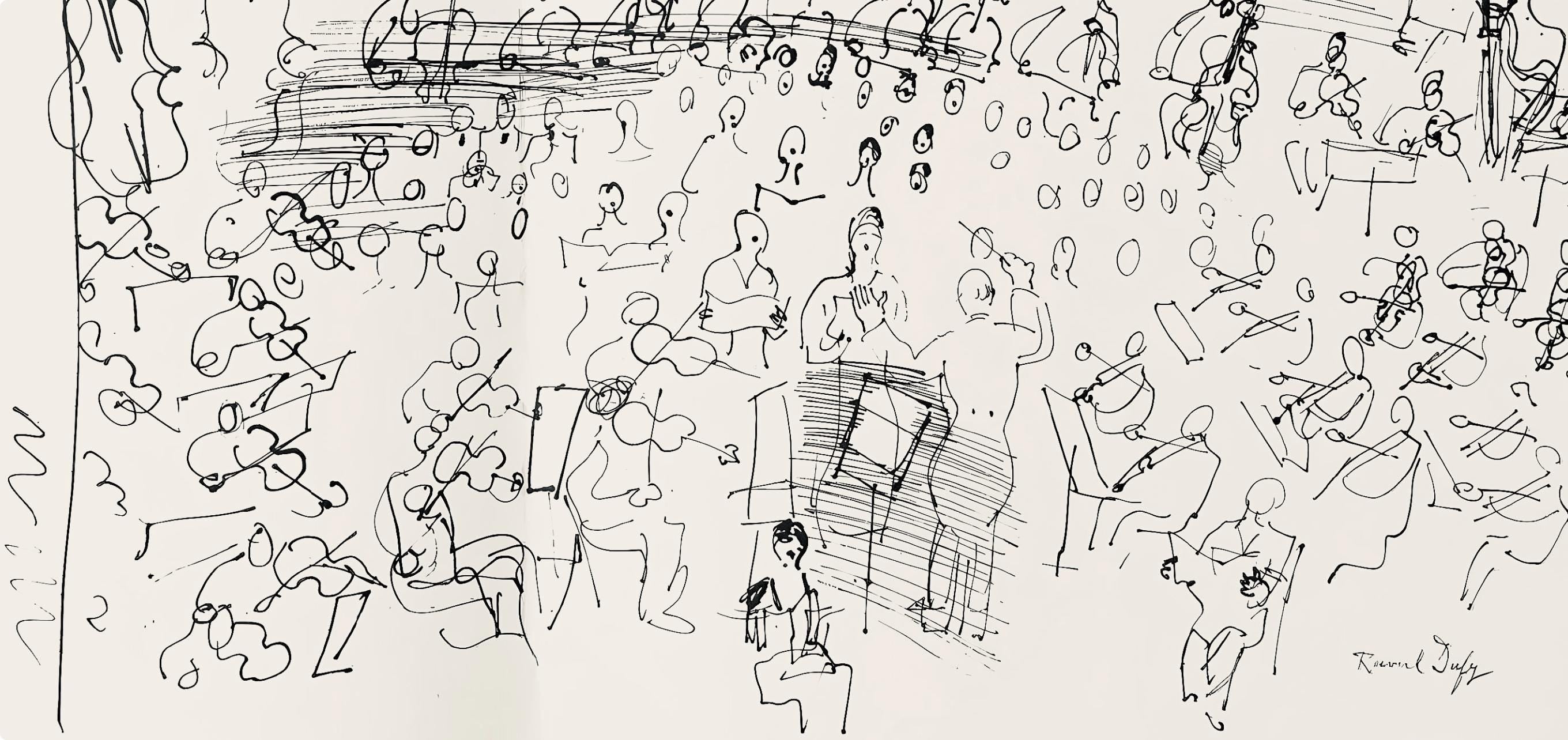 Raoul Dufy, Dessin, Lettre à mon peintre Raoul Dufy, Limited Edition Lithograph