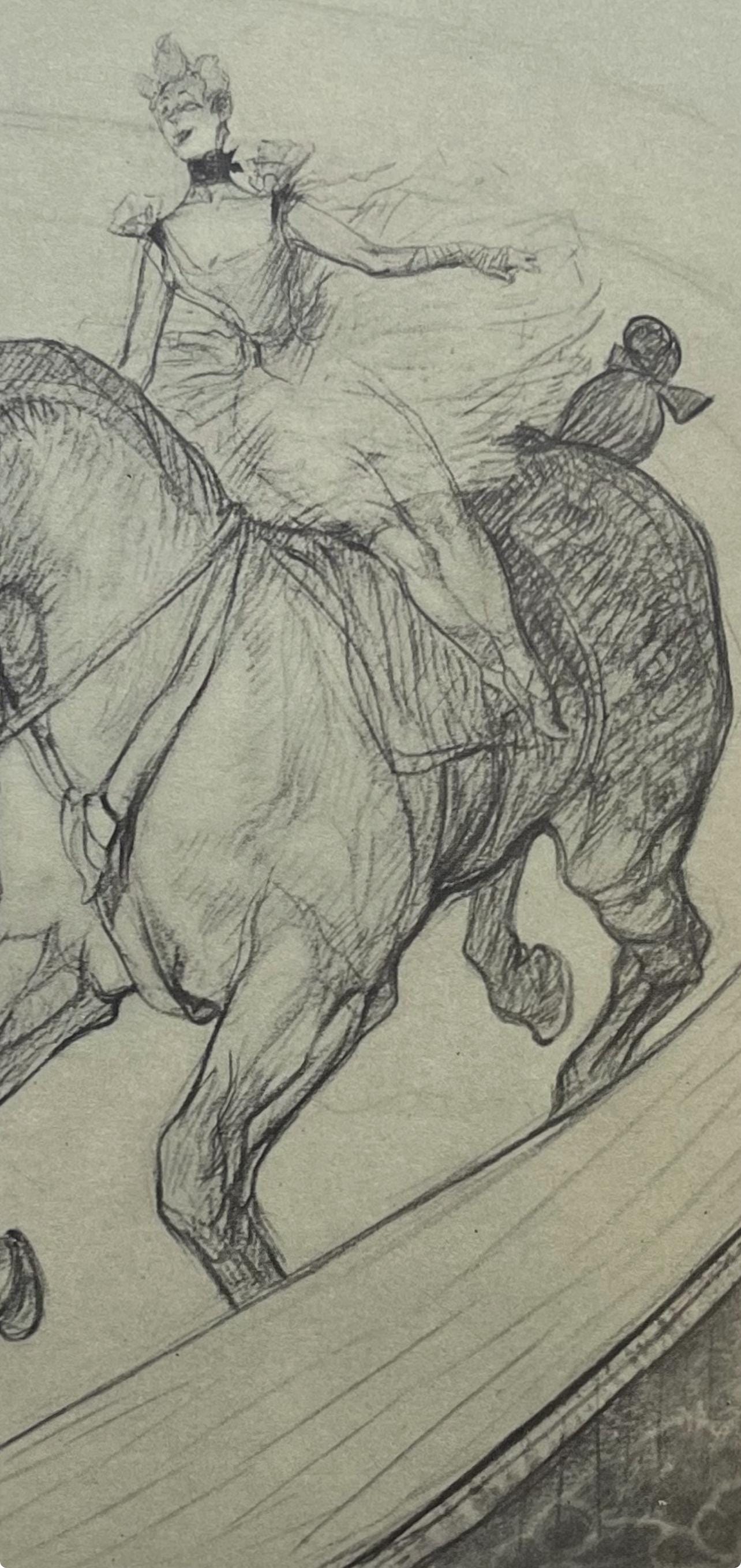Henri de Toulouse-Lautrec, Bareback Rider, Henri de Toulouse-Lautrec, At the Circus, Limited Edition Lithograph