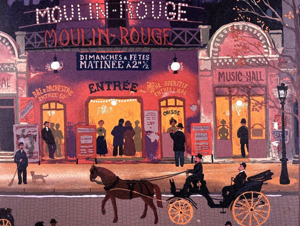 Michel Delacroix, Le Moulin Rouge, Limited Edition Lithograph