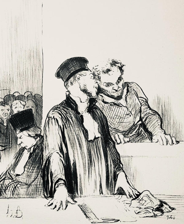 Honoré Daumier, Composition, Honoré Daumier, Law and Justice, Limited Edition Lithograph
